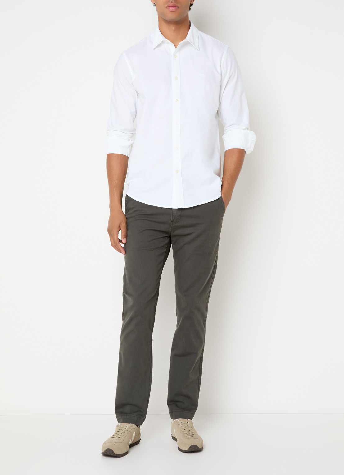 Levi's Regular fit overhemd met logo - voorkant 2 wit