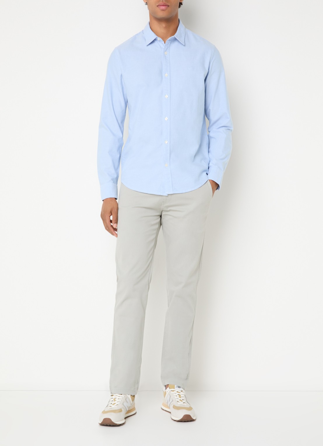 Levi's Regular fit overhemd met logo - voorkant 3 blauwgrijs