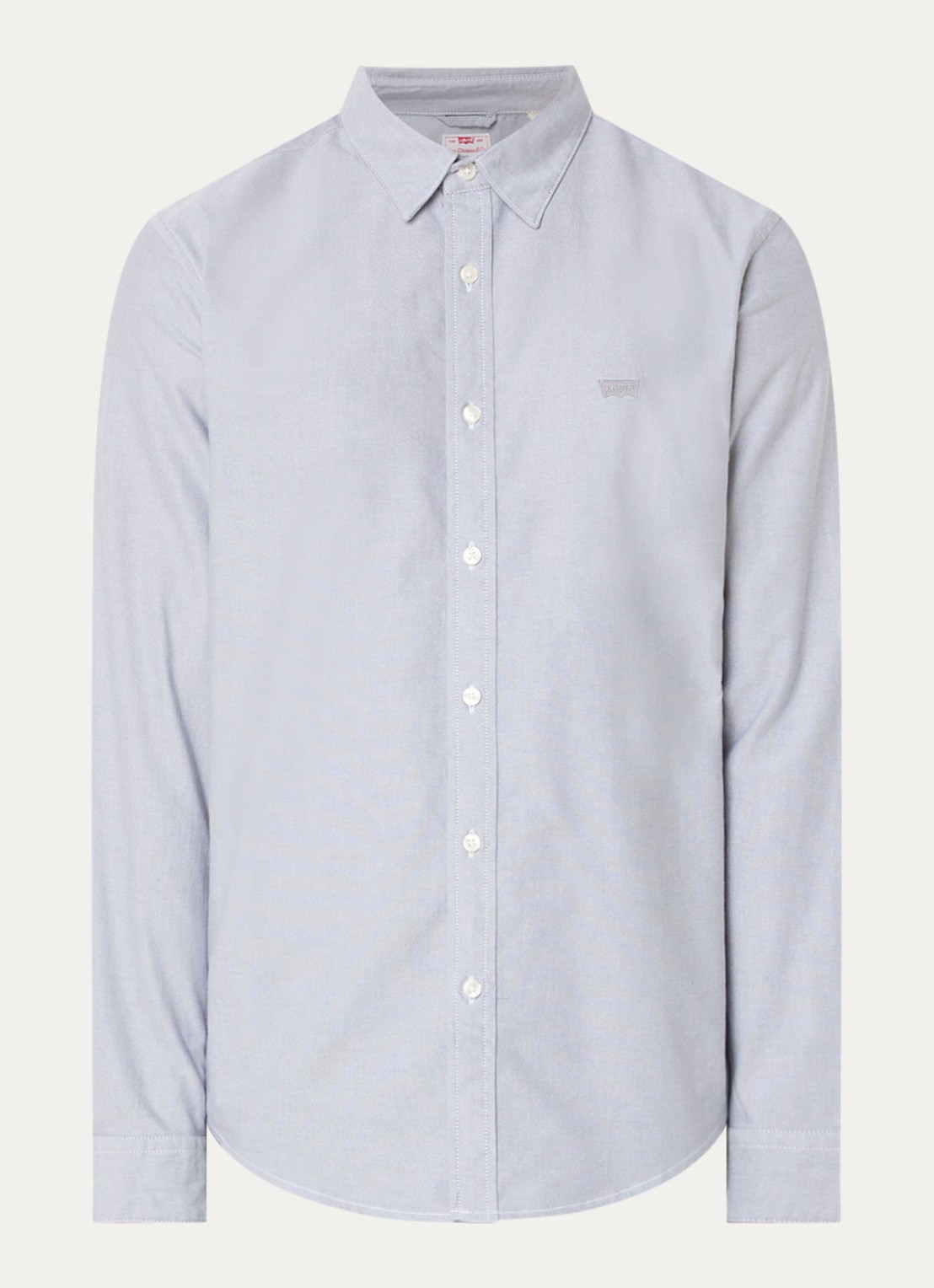 Levi's Regular fit overhemd met logo - voorkant lichtgrijs