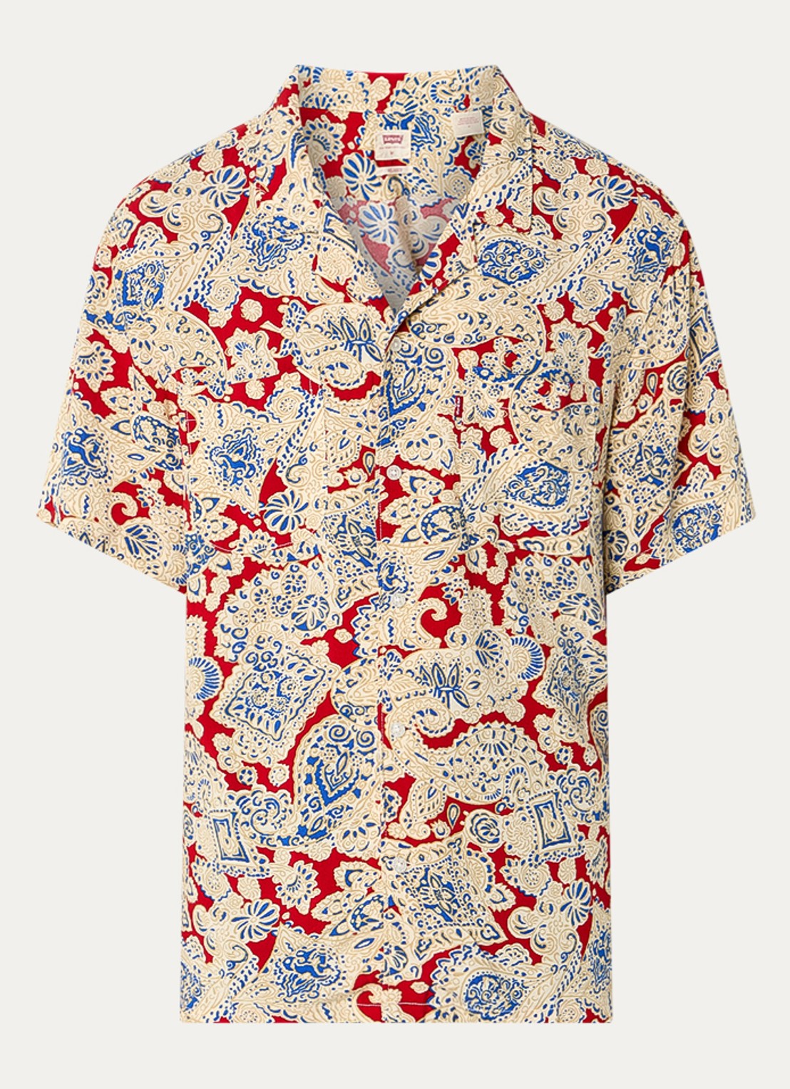 Levi's Regular fit overhemd met paisley dessin - voorkant 3 beige
