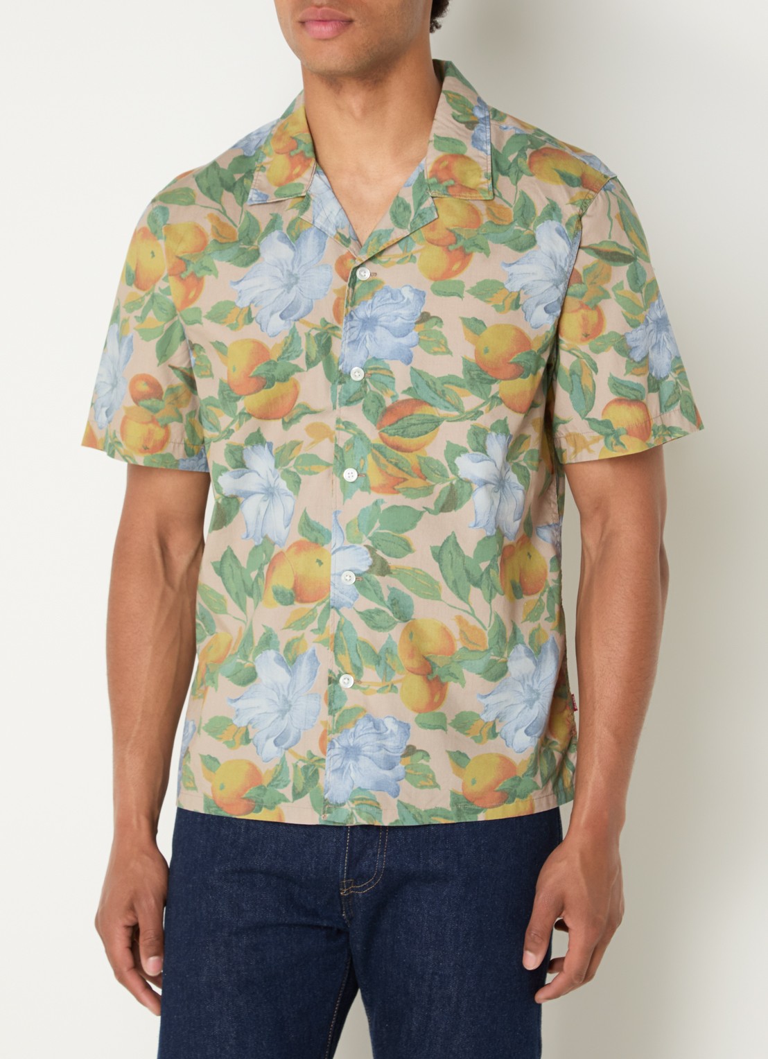 Levi's Regular fit overhemd met print - detail 4 beige