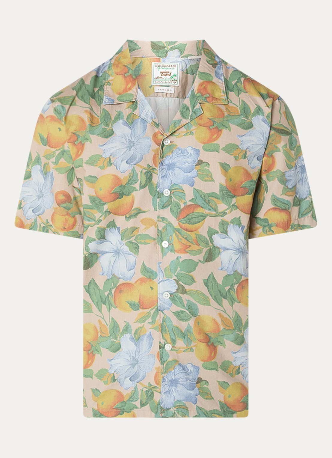 Levi's Regular fit overhemd met print - voorkant beige
