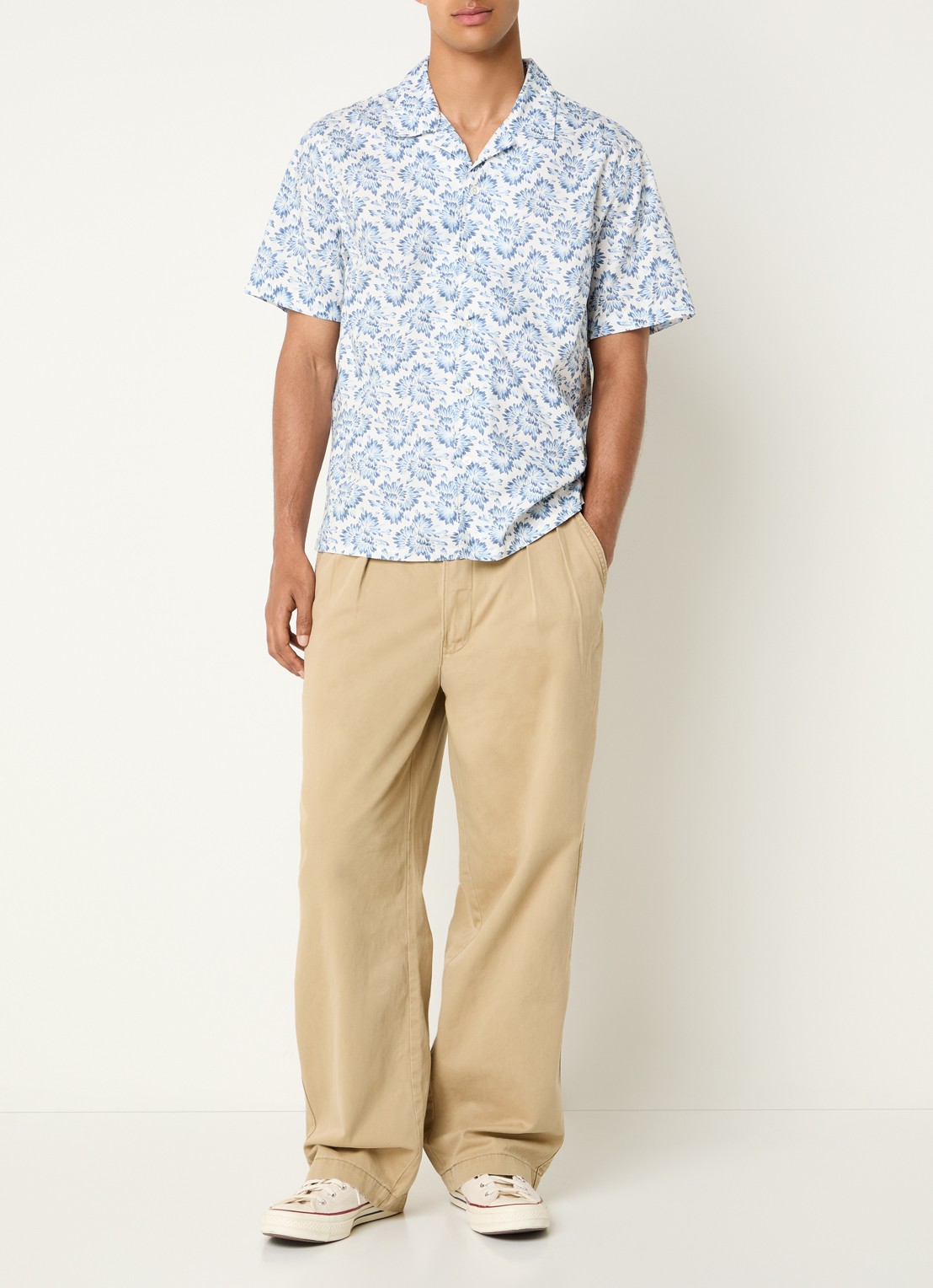 Levi's Regular fit overhemd met print - voorkant 3 staalblauw