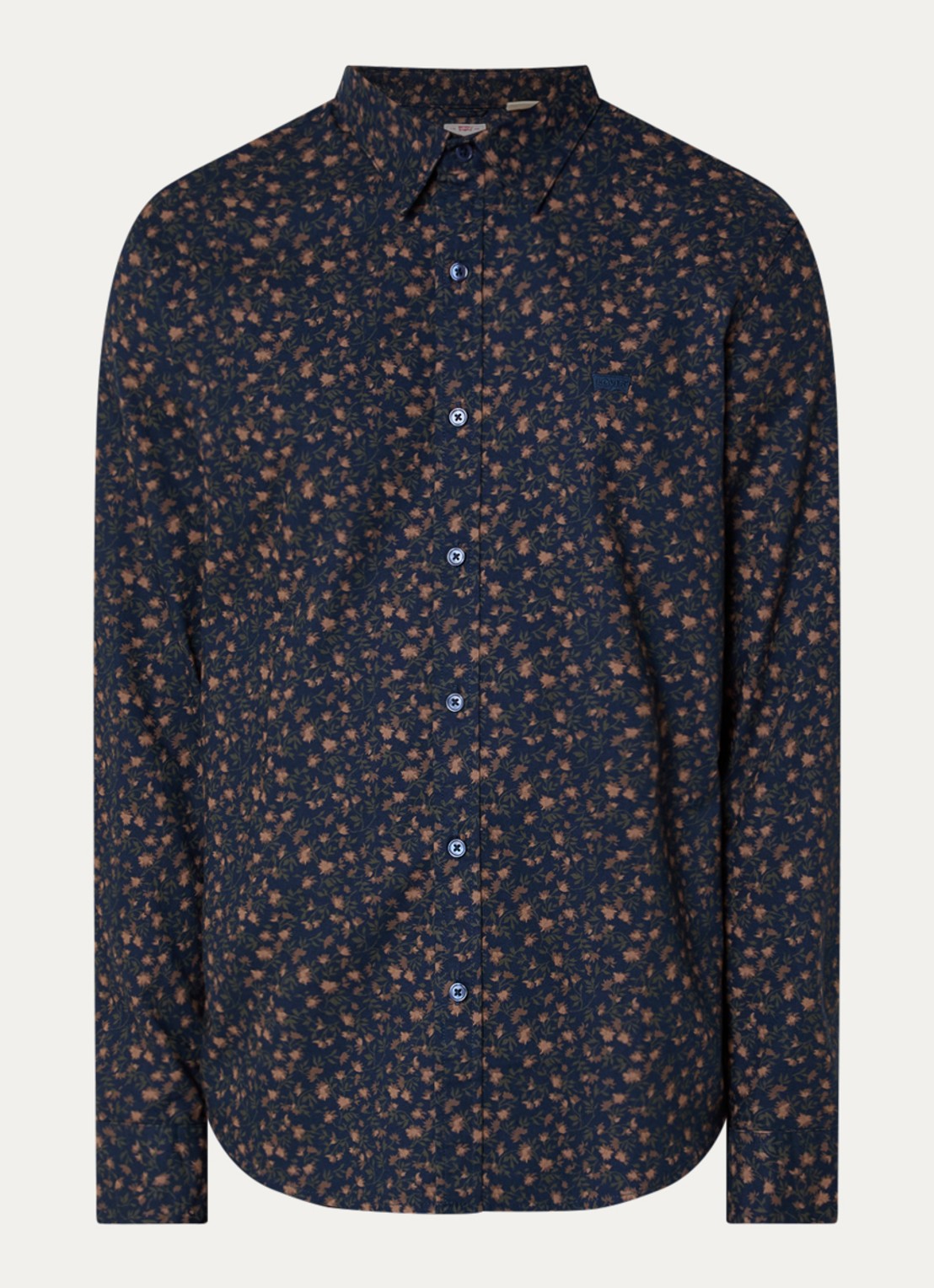 Levi's Regular fit overhemd met print - voorkant 3 donkerblauw