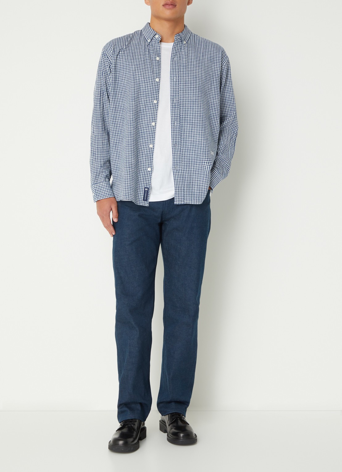 Levi's Regular fit overhemd met ruitdessin - voorkant 2 donkerblauw