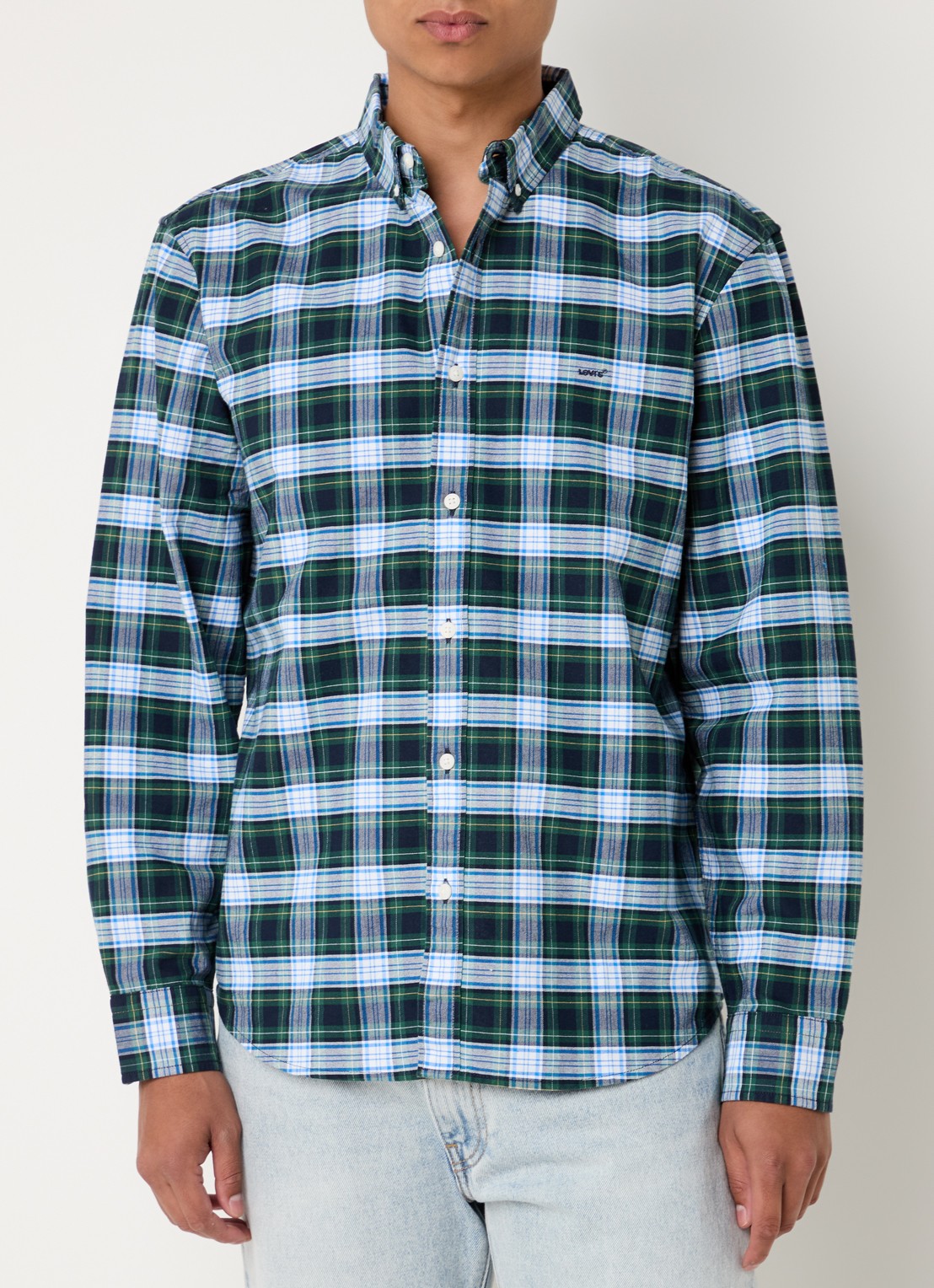 Levi's Regular fit overhemd met ruitdessin - detail 4 groen