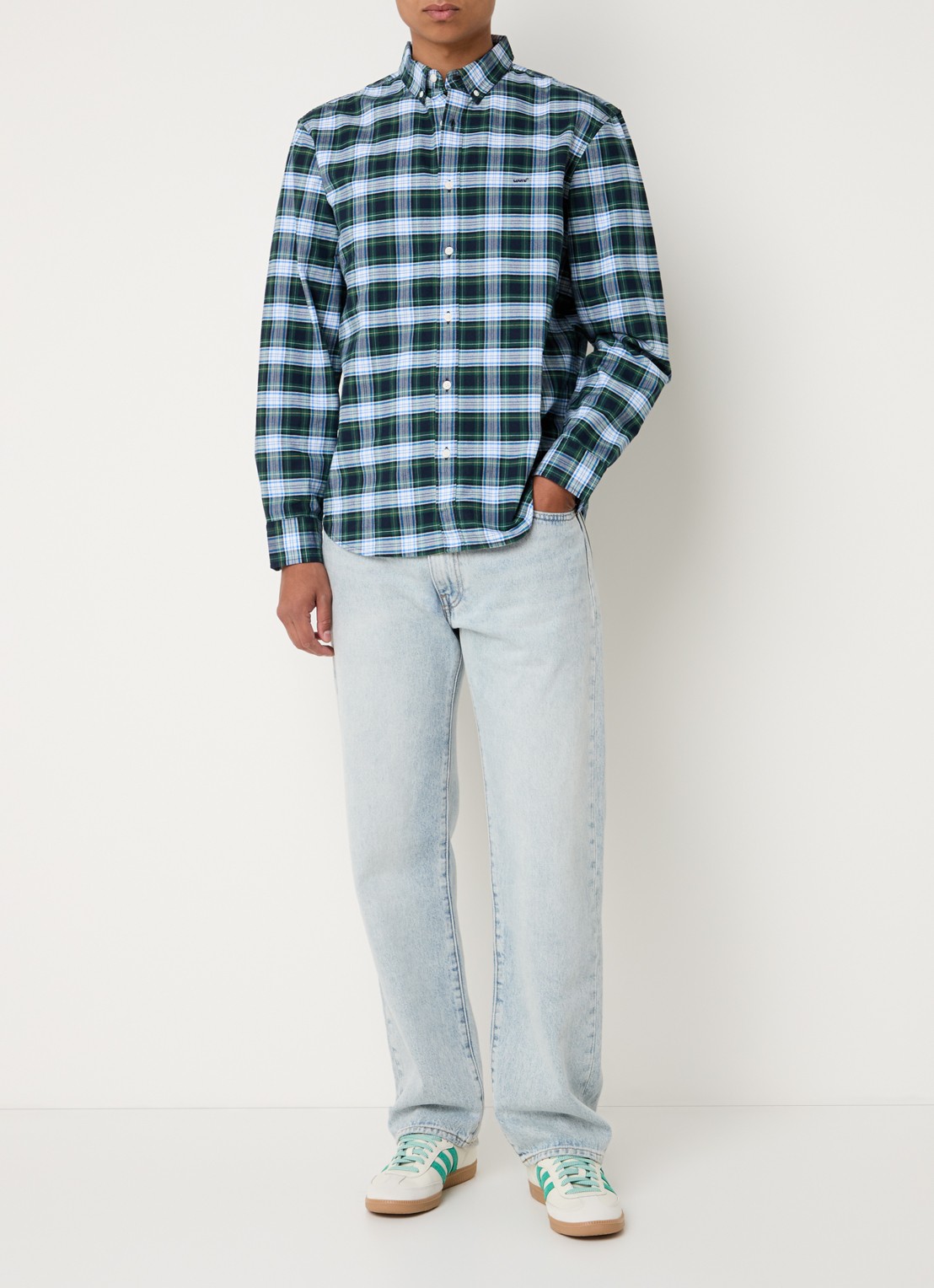 Levi's Regular fit overhemd met ruitdessin - voorkant 3 groen