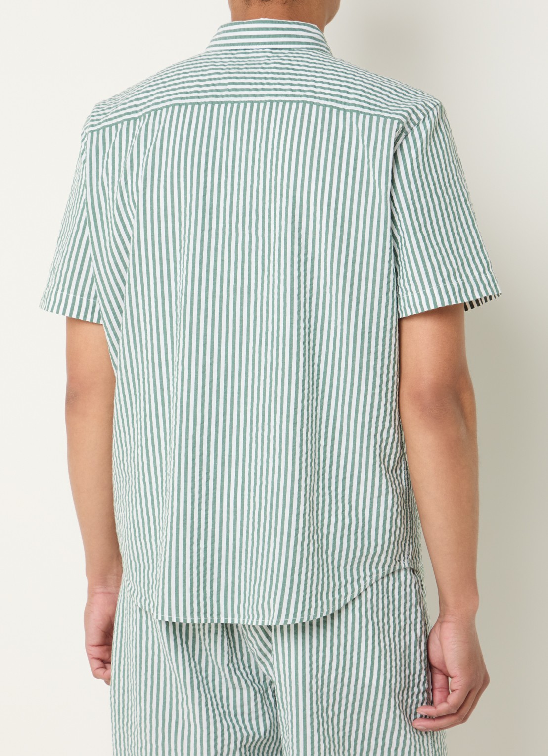 Levi's Regular fit overhemd met streepprint en logo - achterkant 2 groen
