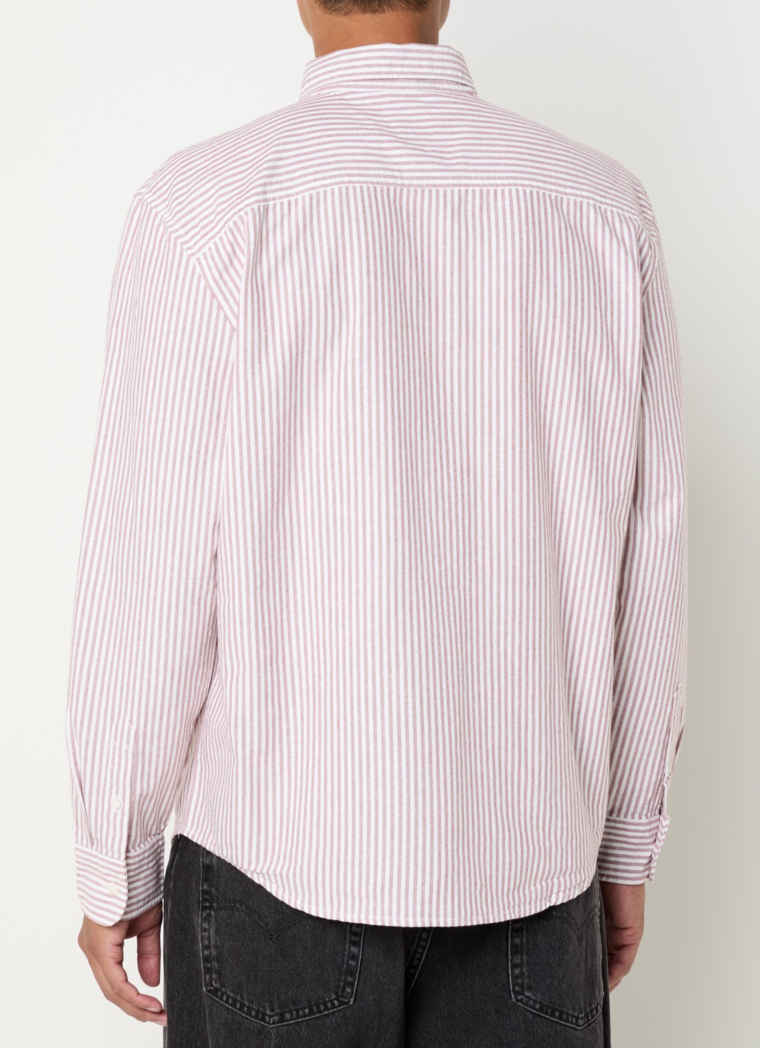 Levi's Regular fit overhemd met streepprint - achterkant 4 steenrood