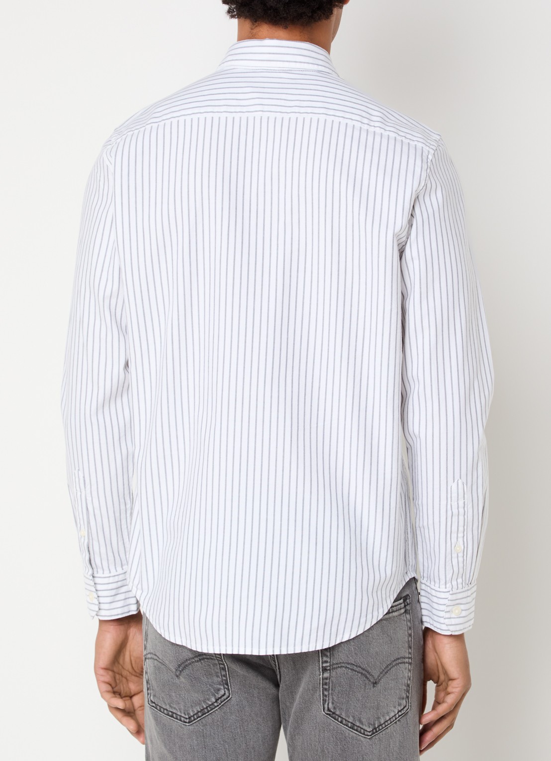 Levi's Regular fit overhemd met streepprint - achterkant 3 wit