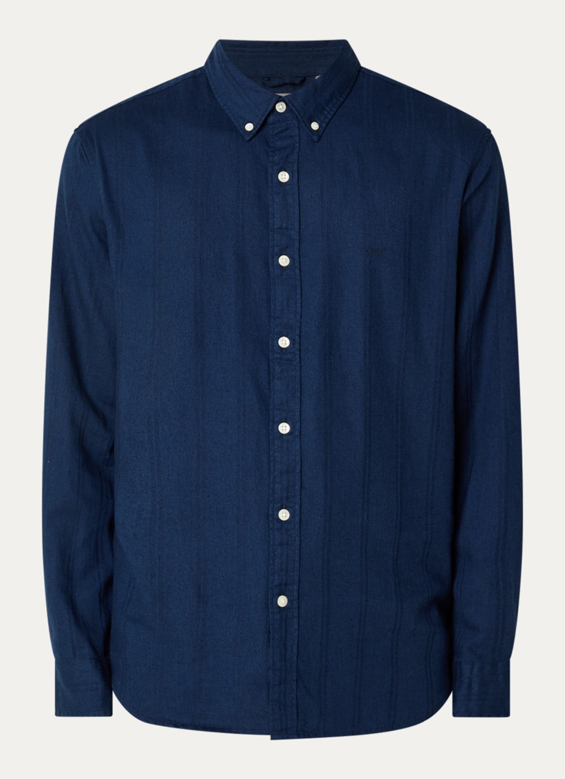Levi's Regular fit overhemd met streepprint - voorkant indigo