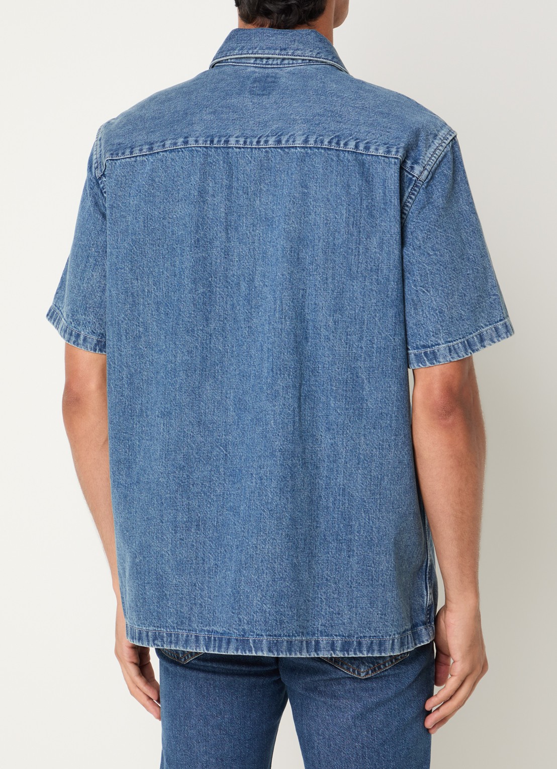 Levi's Regular fit overhemd van denim - achterkant 2 indigo