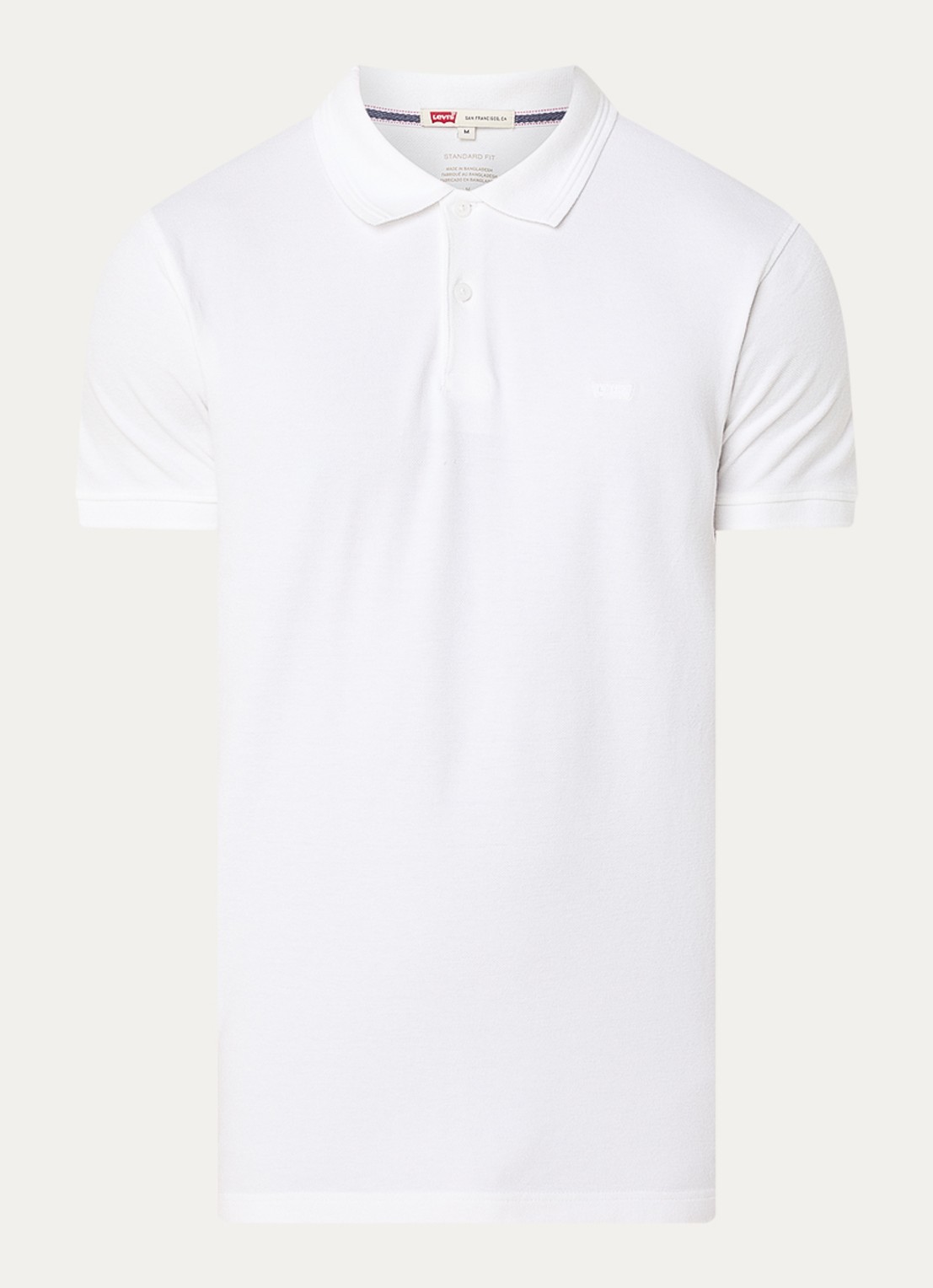 Levi's Regular fit polo met logo - voorkant wit