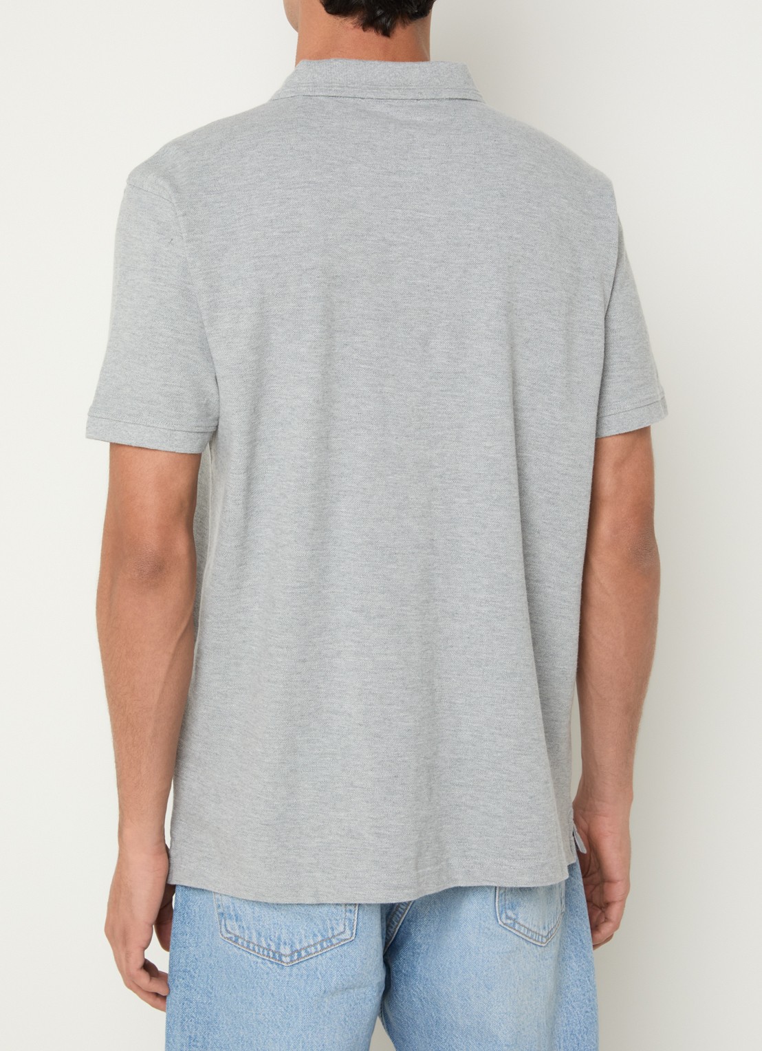 Levi's Regular fit polo met logo - achterkant 4 grijs