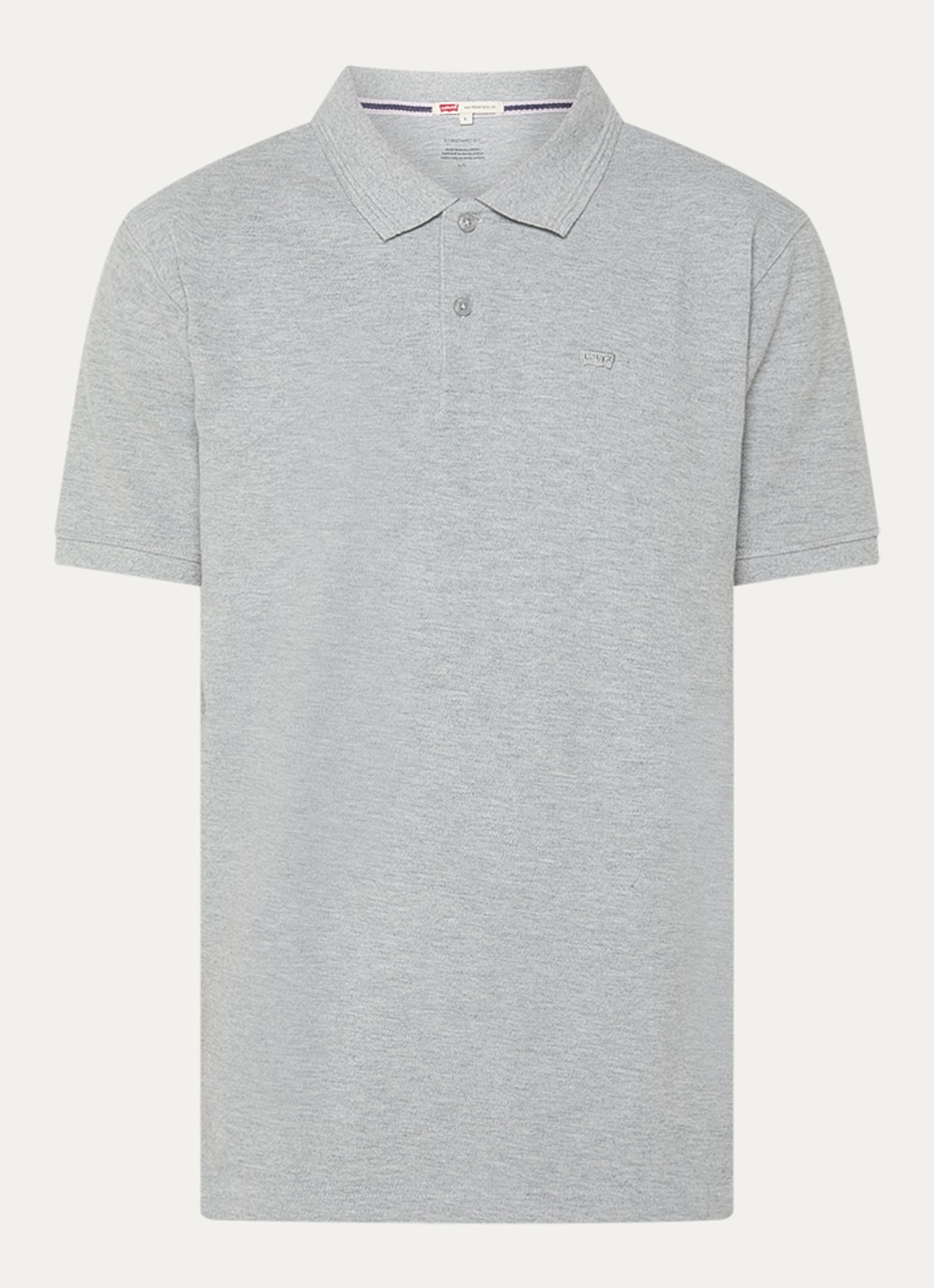Levi's Regular fit polo met logo - voorkant 2 grijs