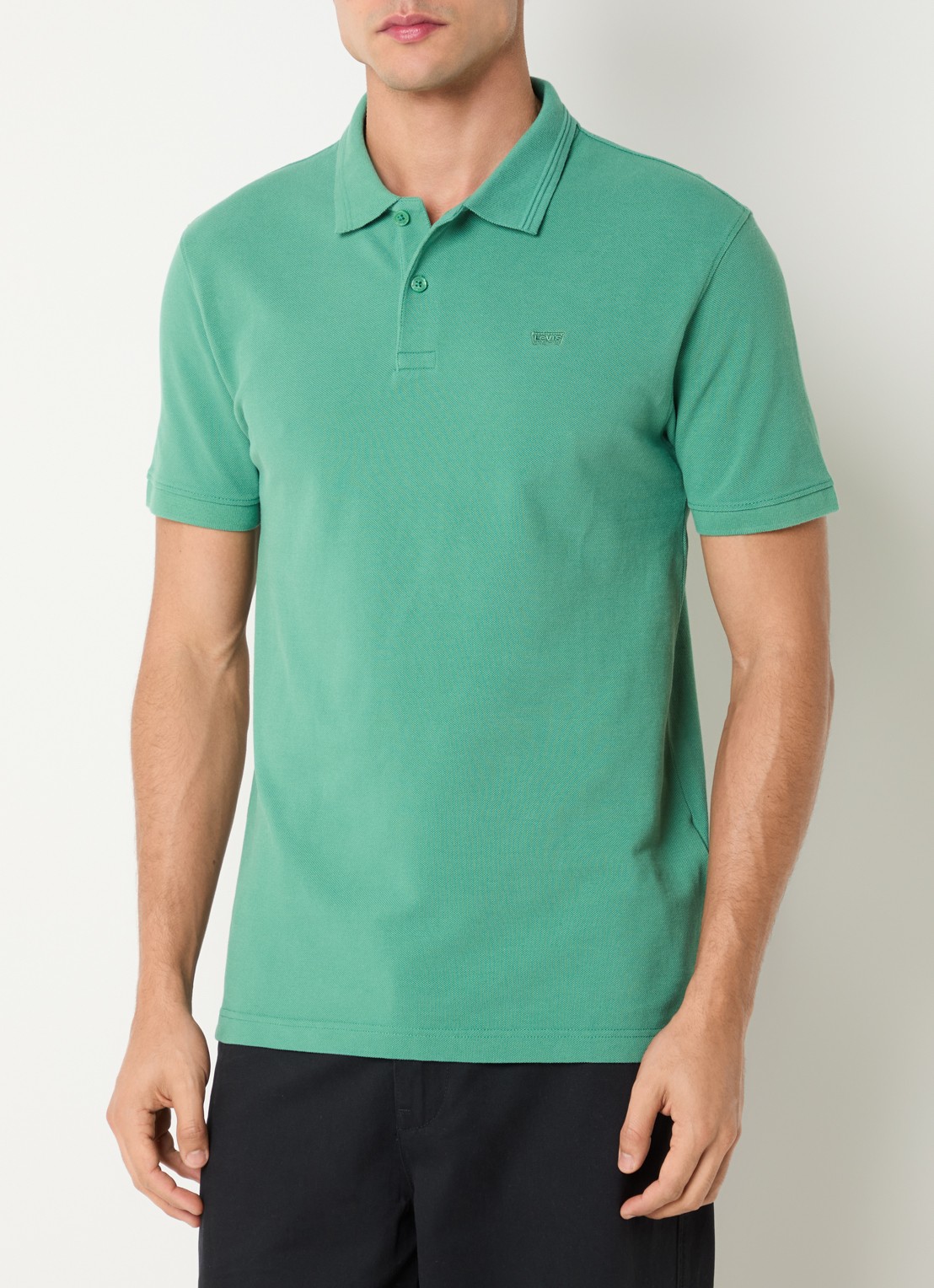 Levi's Regular fit polo met logo - detail 4 groen