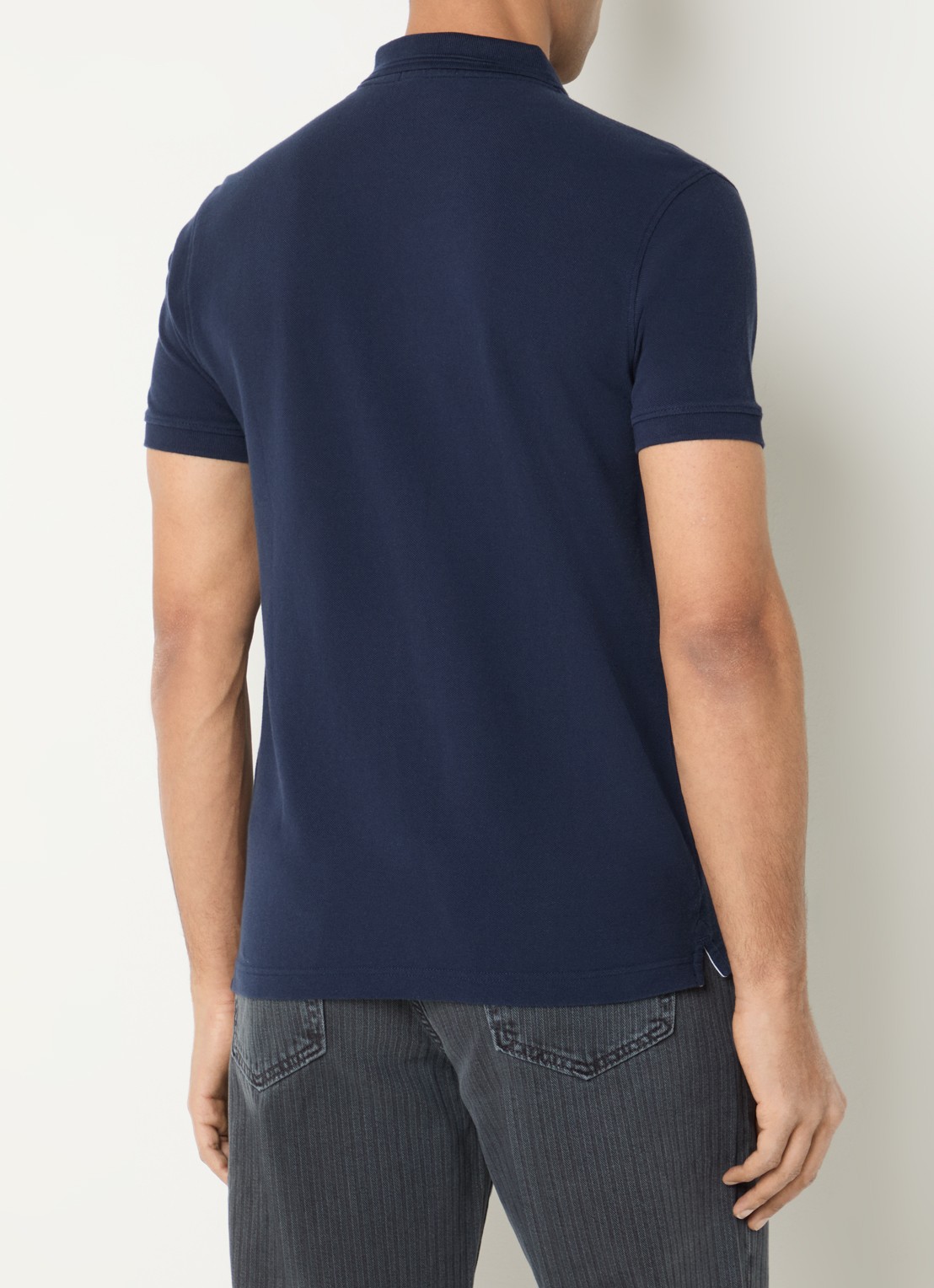 Levi's Regular fit polo met logoborduring - achterkant donkerblauw