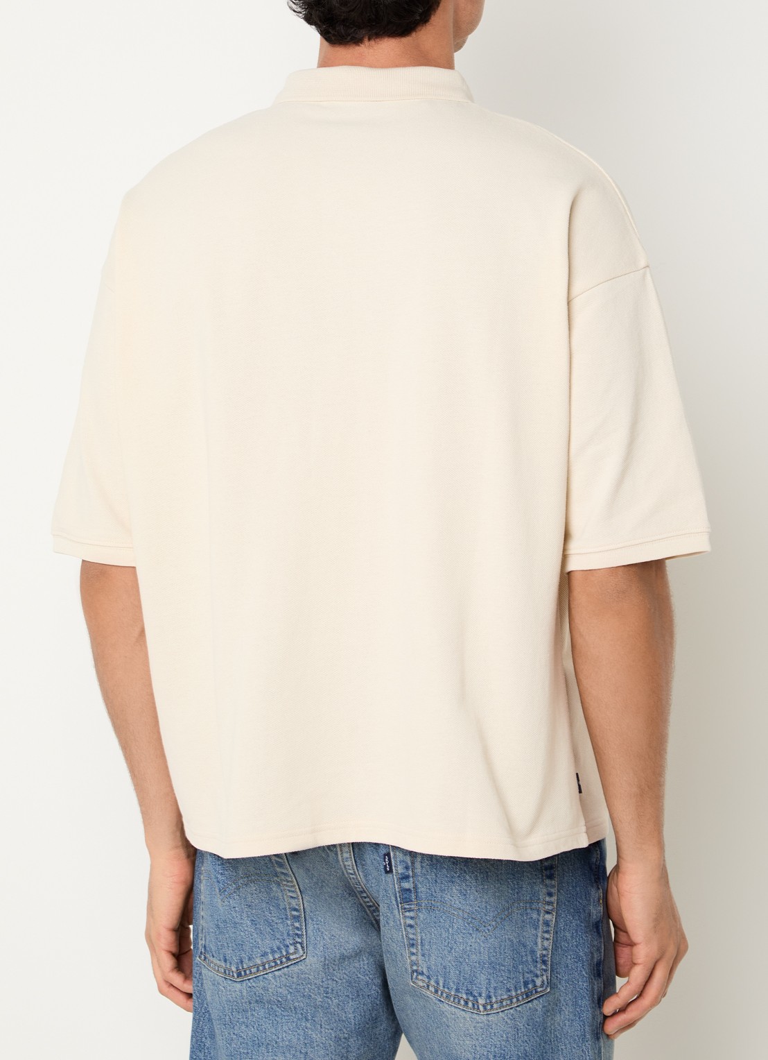 Levi's Regular fit polo met stretch - achterkant 2 creme