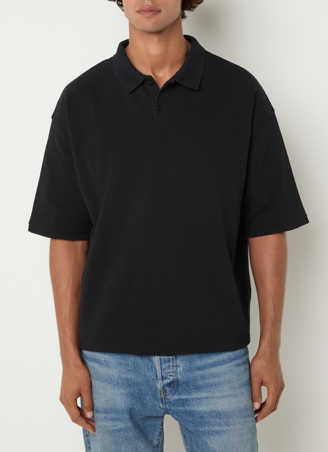 Levi's Regular fit polo met stretch - detail 2 zwart