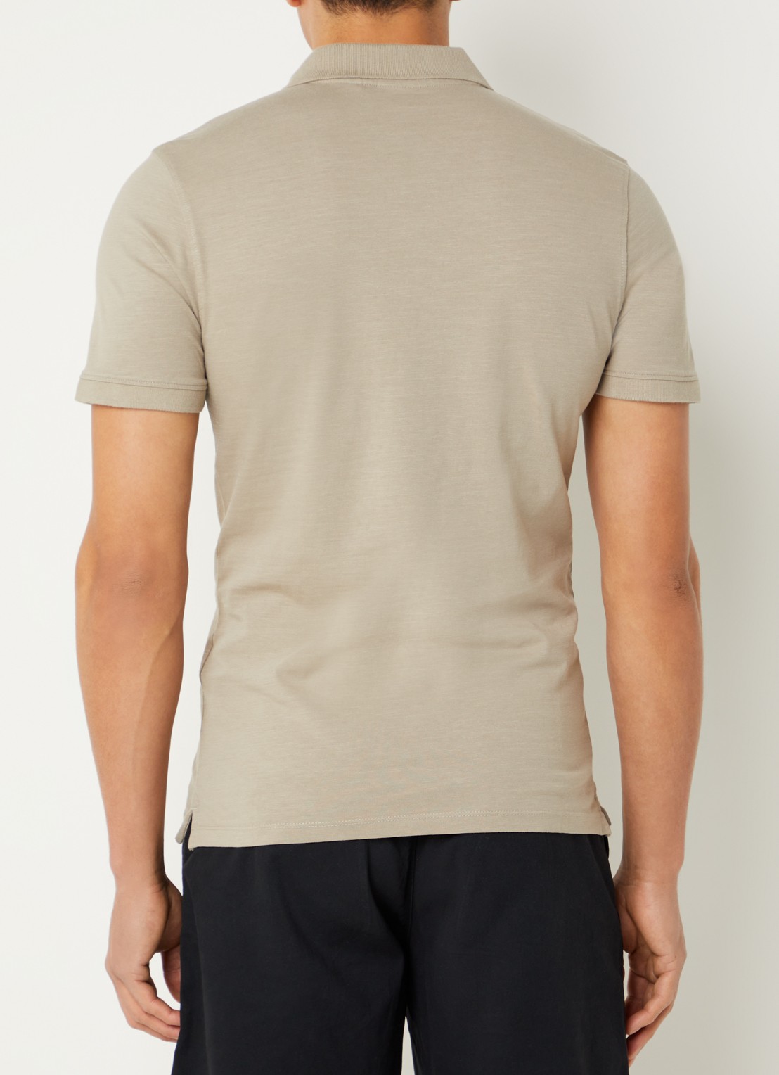 Levi's Regular fit polo met stretch - achterkant 4 khaki
