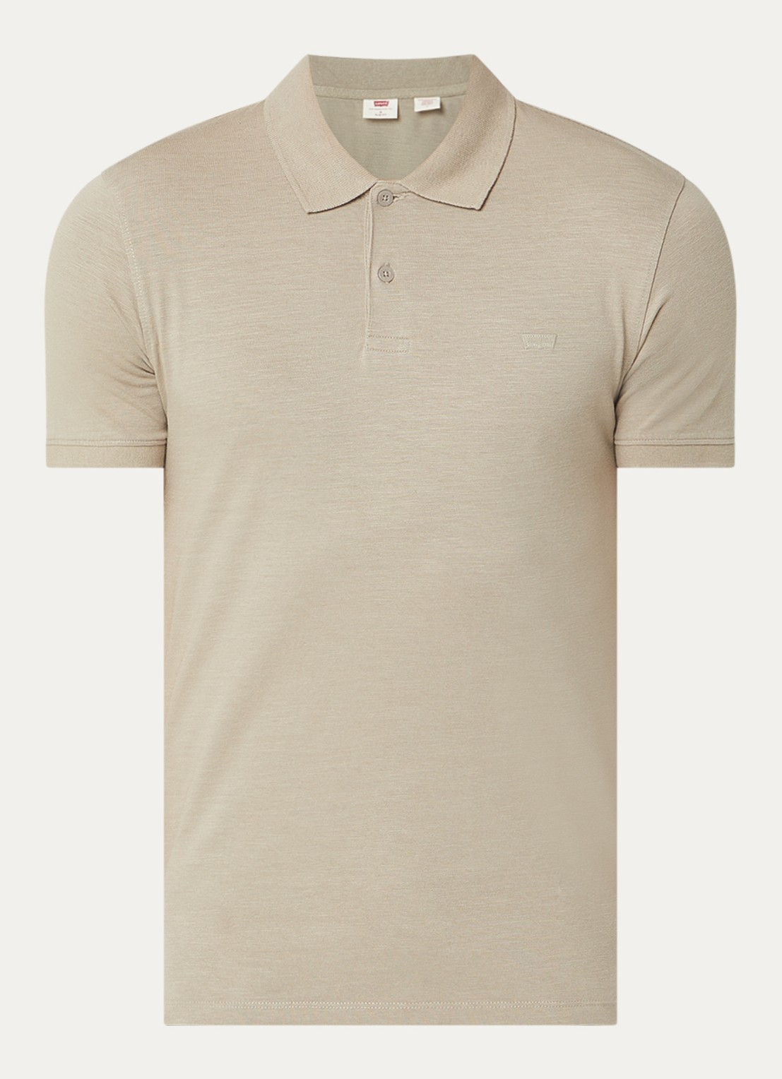 Levi's Regular fit polo met stretch - voorkant khaki