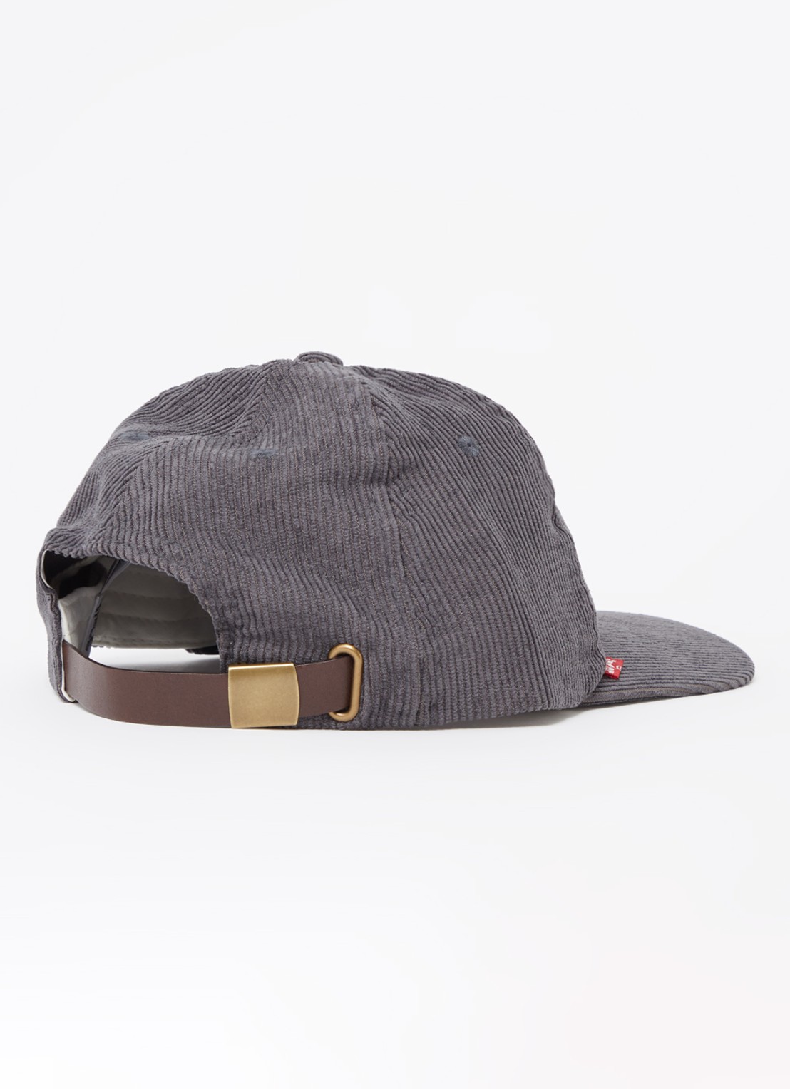 Levi's Relaxed Dad Heritage pet van corduroy met logo - detail 2 donkergrijs