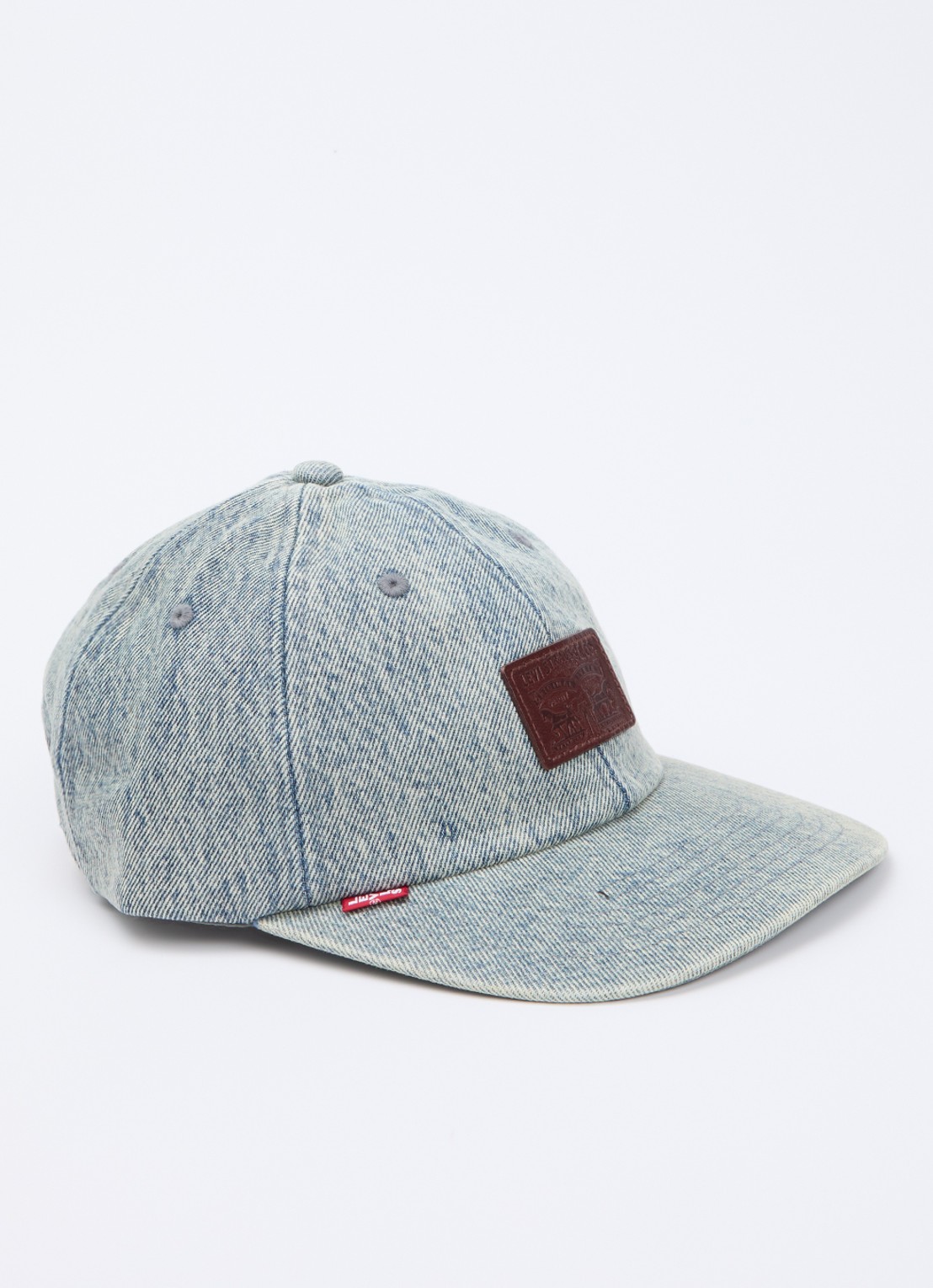 Levi's Relaxed Dad Heritage pet van denim met logo - voorkant jeans