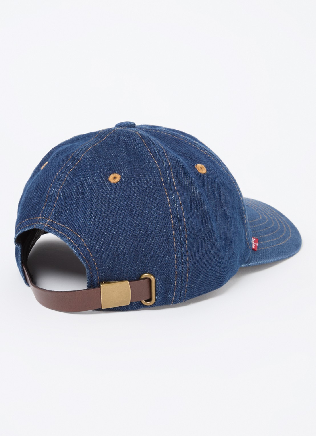 Levi's Relaxed Dad pet van denim met logo - detail 2 indigo
