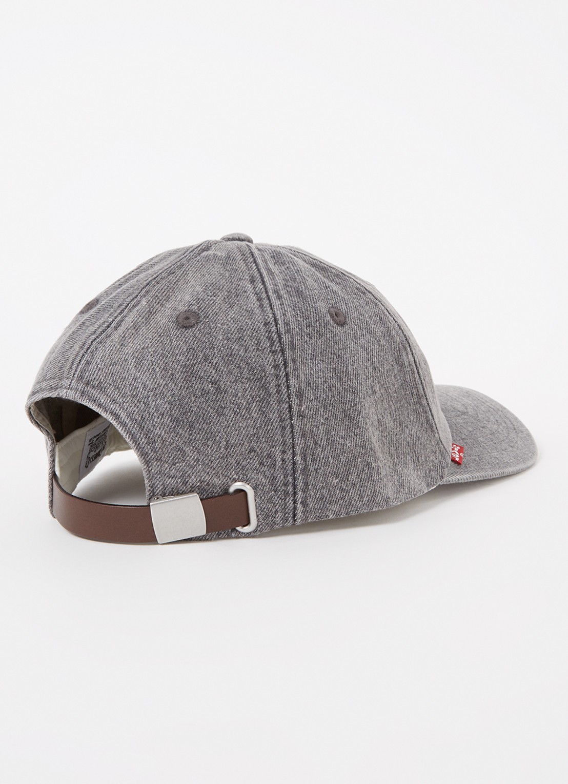 Levi's Relaxed Dad pet van denim met logo - detail 2 grijs