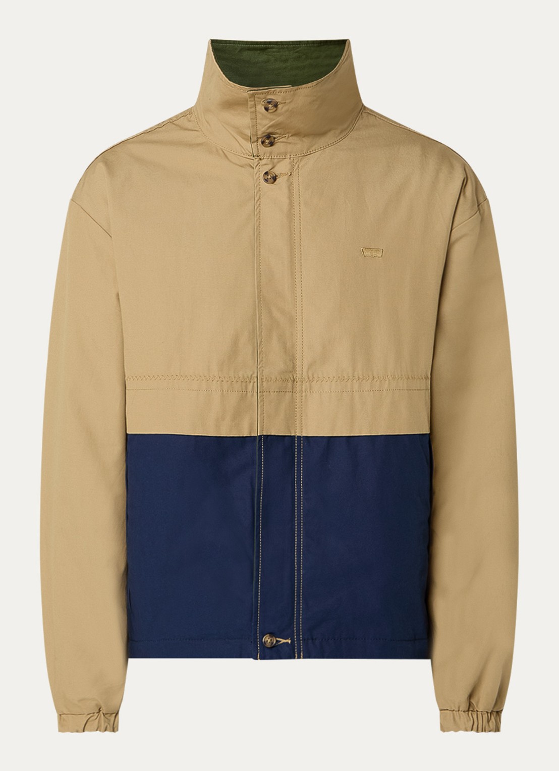 Levi's Reversible jack met steekzakken - voorkant 3 camel