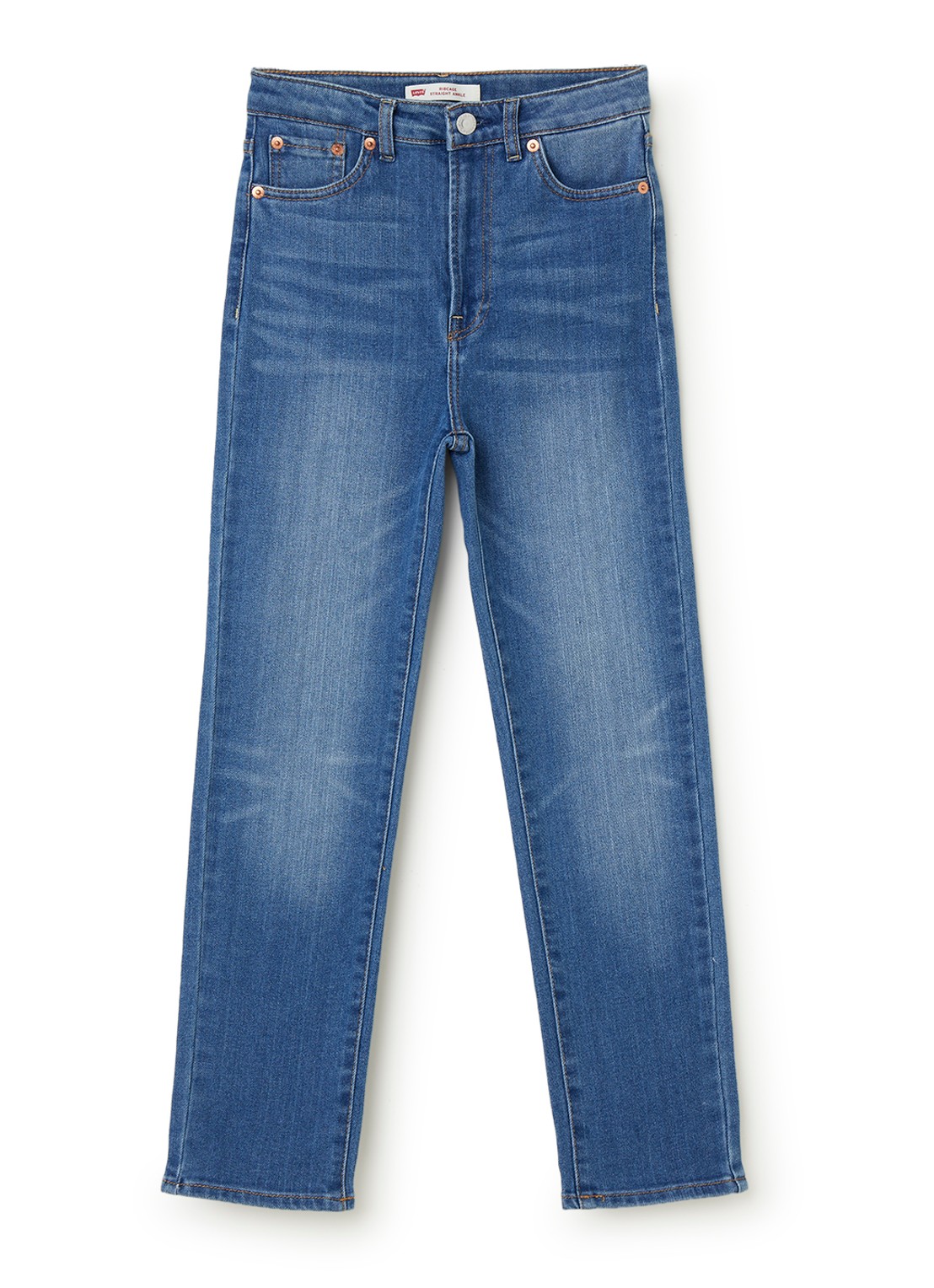 Levi's Ribcage straight leg jeans met stretch - voorkant jeans