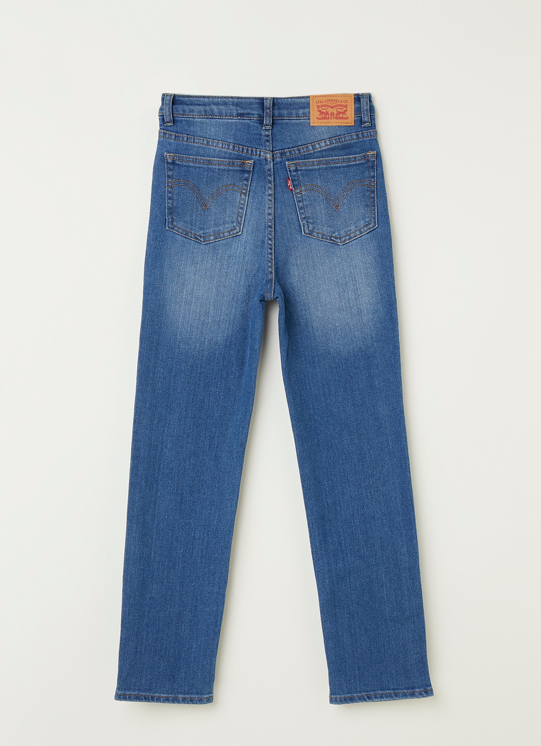 Levi's Ribcage straight leg jeans met stretch - voorkant 2 jeans