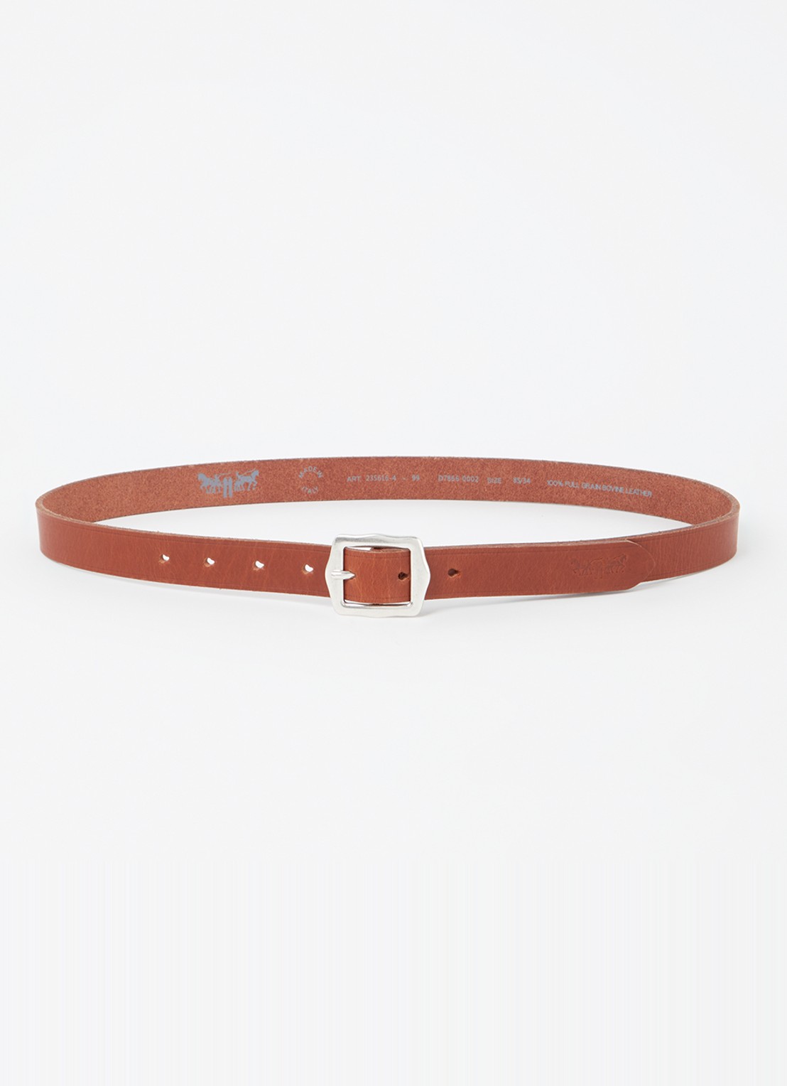 Levi's Riem van leer - voorkant oranjebruin