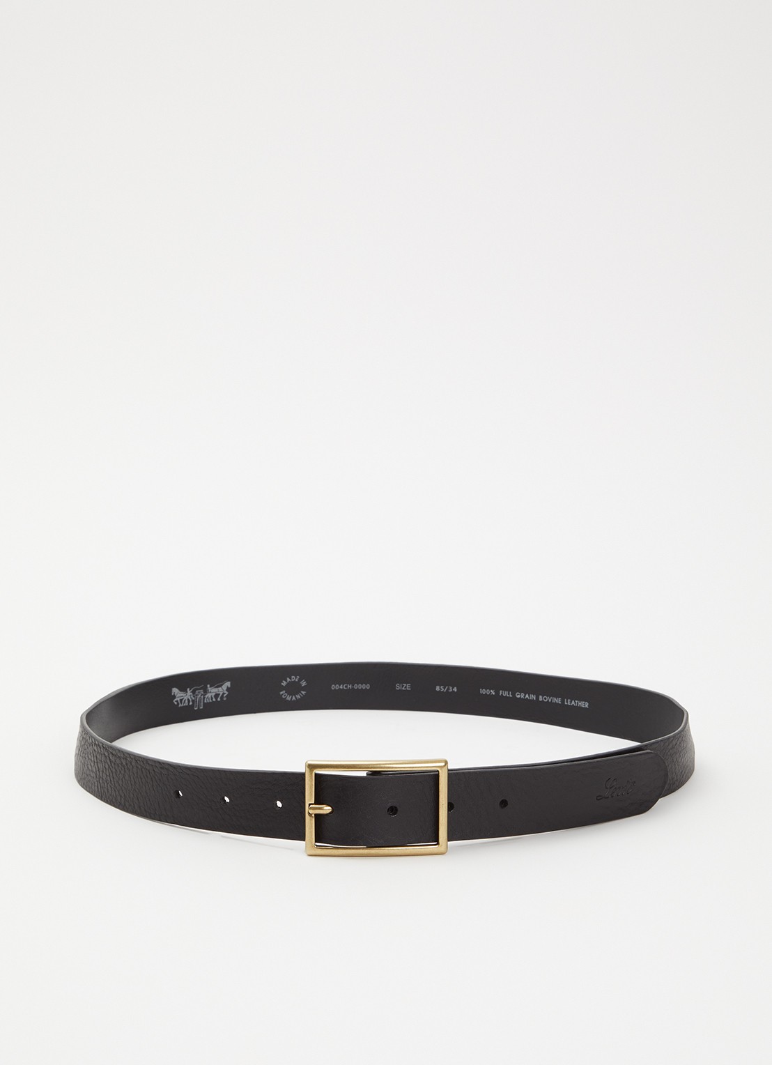 Levi's Riem van leer - voorkant 2 zwart