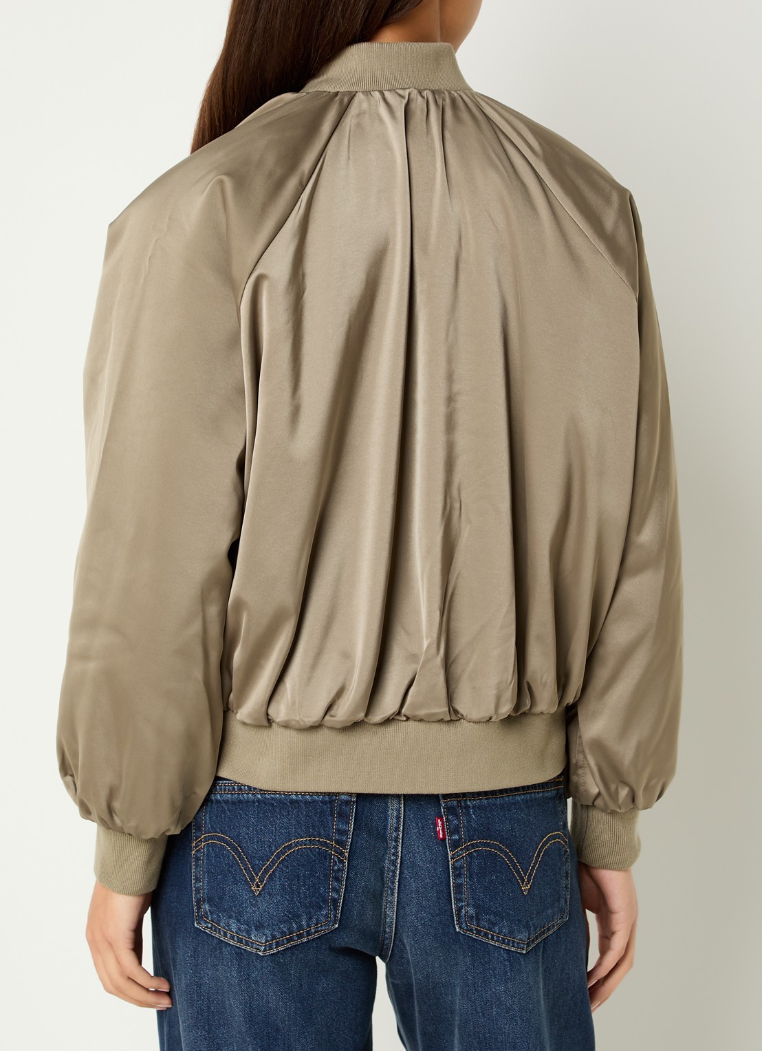 Levi's Ruth bomberjack met steekzakken - achterkant bruin