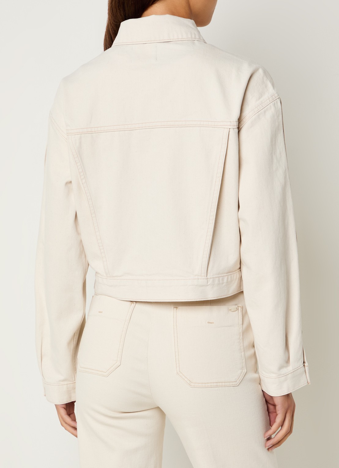 Levi's Shank spijkerjas met borstzakken - achterkant 4 gebroken wit