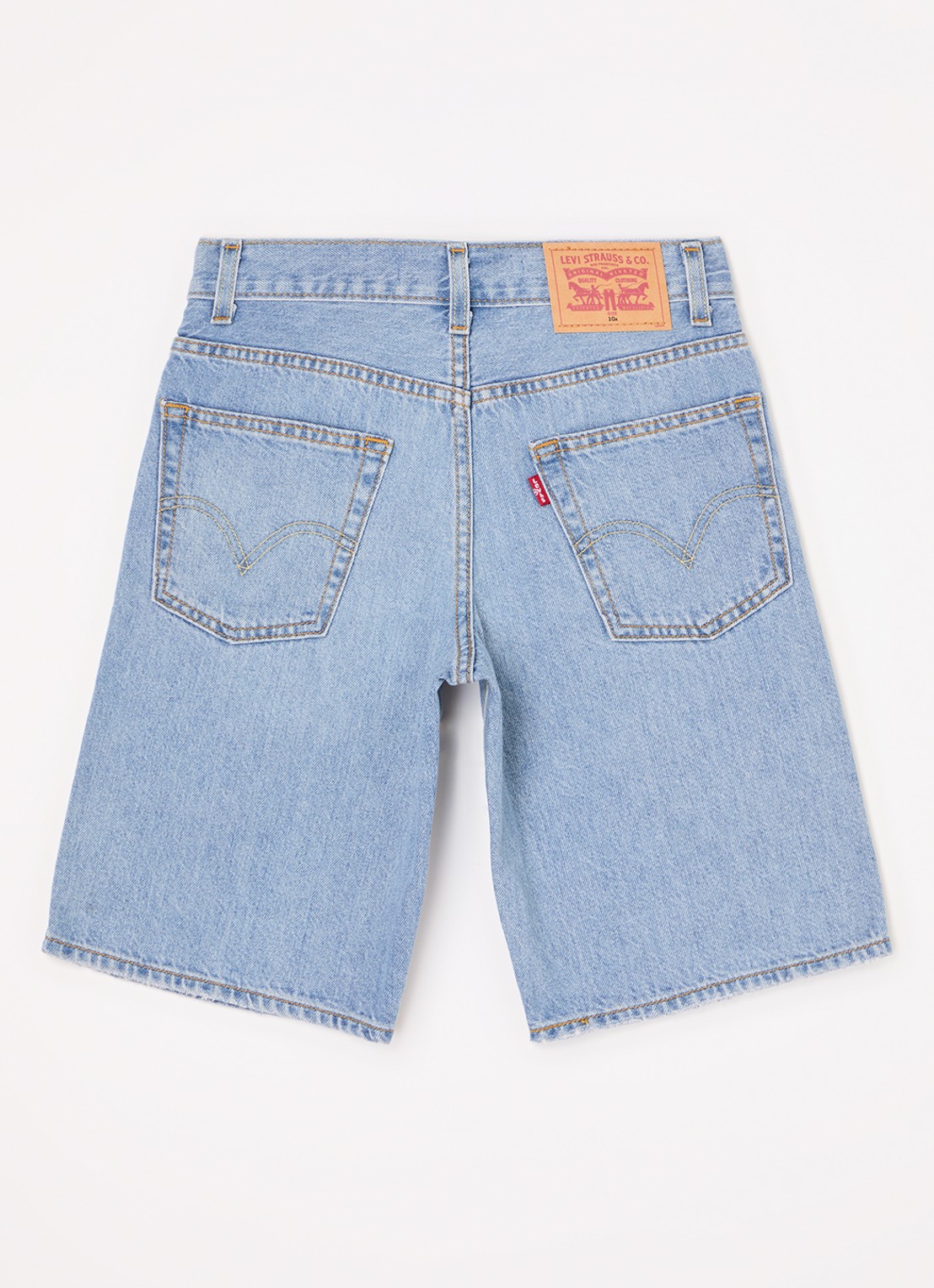 Levi's Skate straight leg korte broek van denim - voorkant 3 indigo
