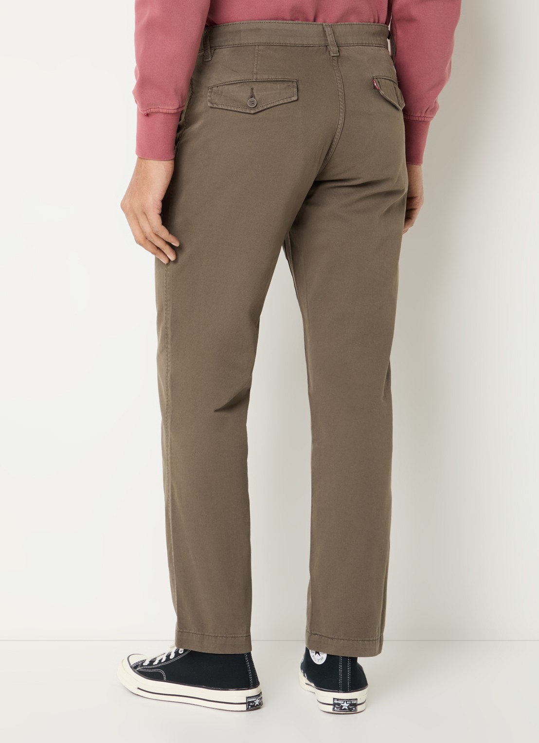 Levi's Slim fit chino met steekzakken - achterkant bruin