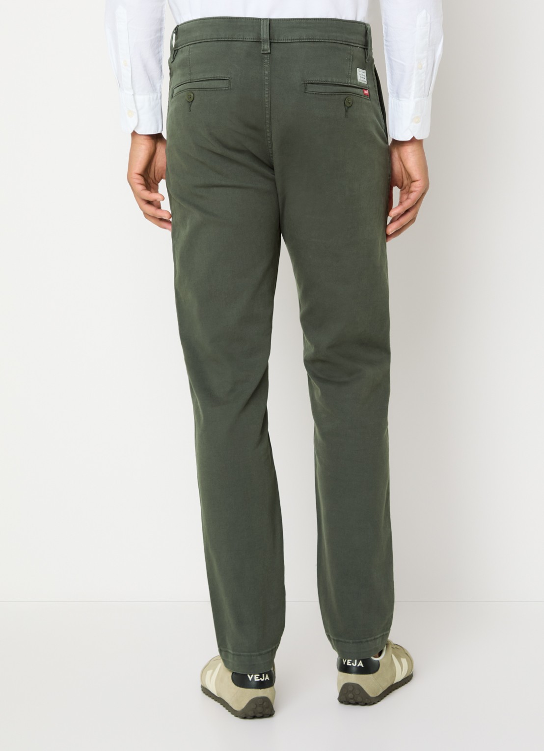 Levi's Slim fit chino met steekzakken - achterkant 5 olijfgroen