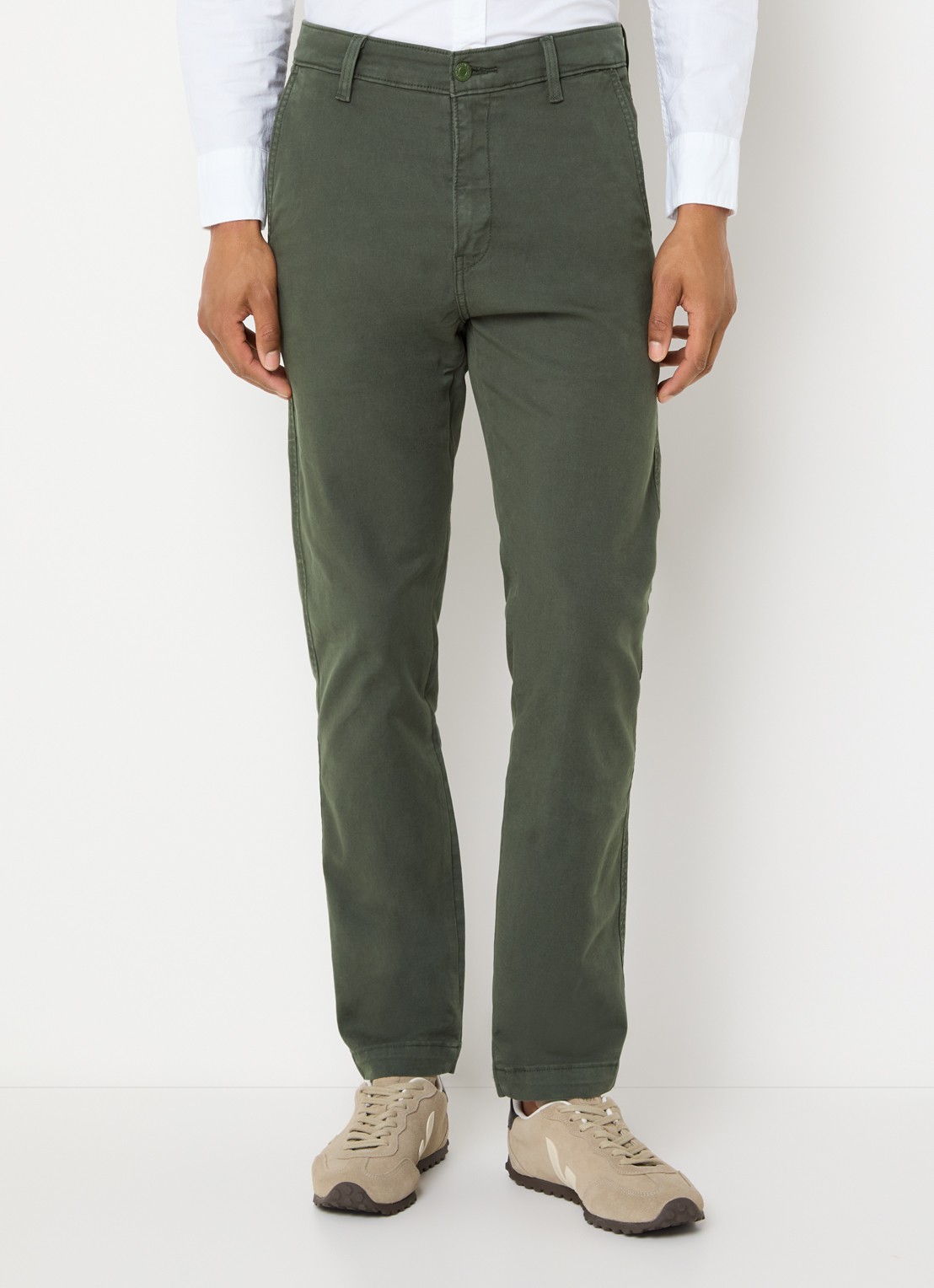 Levi's Slim fit chino met steekzakken - detail olijfgroen
