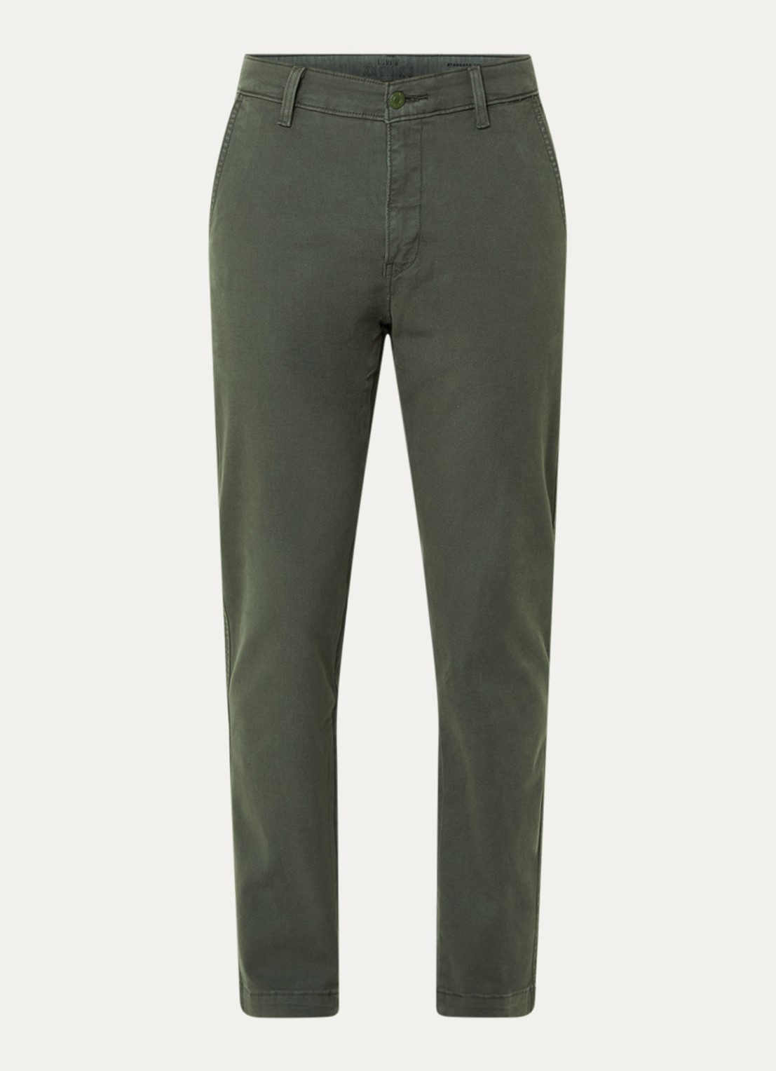 Levi's Slim fit chino met steekzakken - voorkant 3 olijfgroen