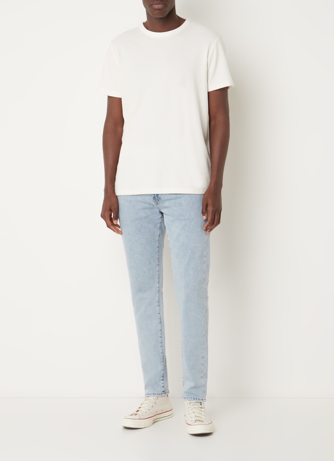 Levi's Slim fit jeans  met lichte wassing - voorkant 5 indigo