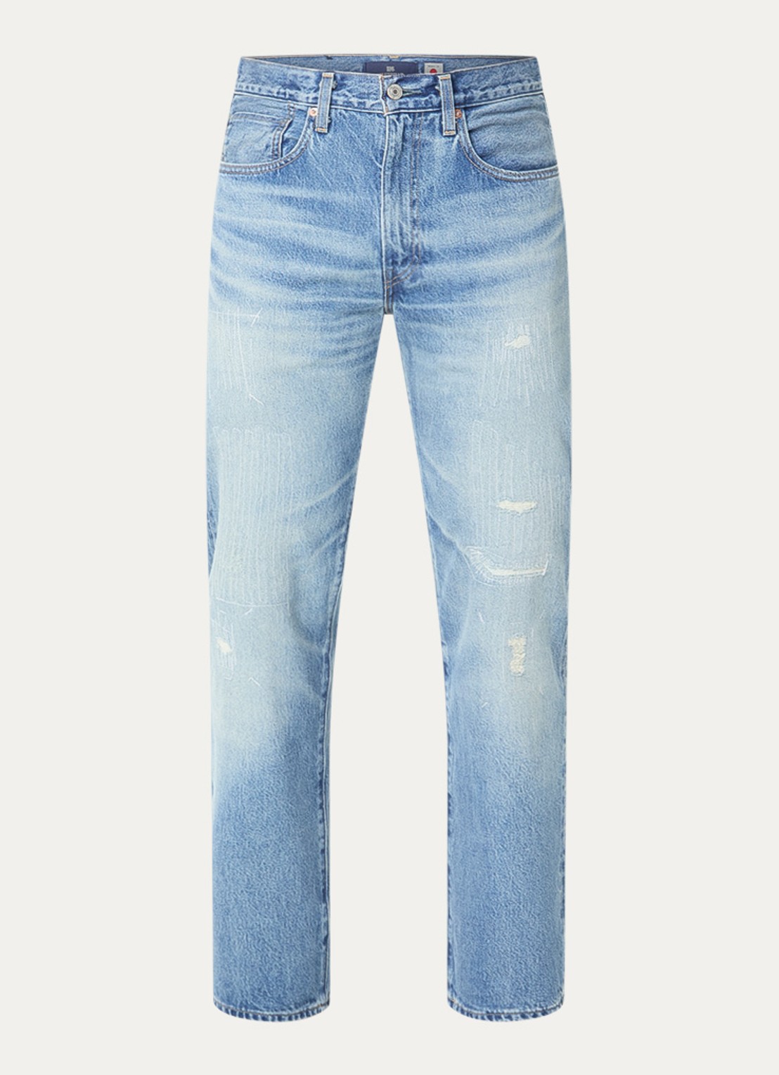 Levi's Slim fit jeans met medium wassing - voorkant 2 indigo