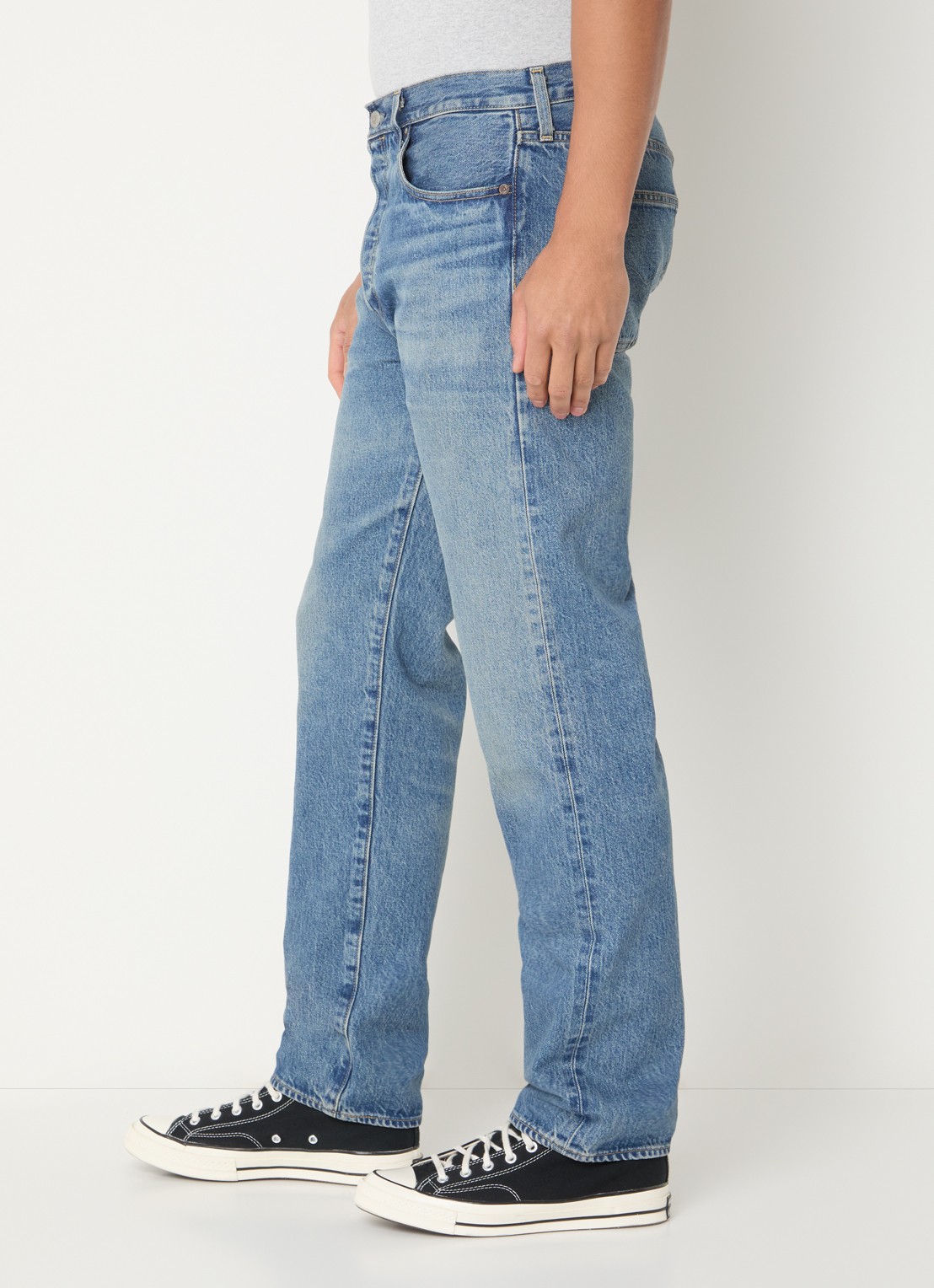 Levi's Slim fit jeans met medium wassing - detail 4 indigo