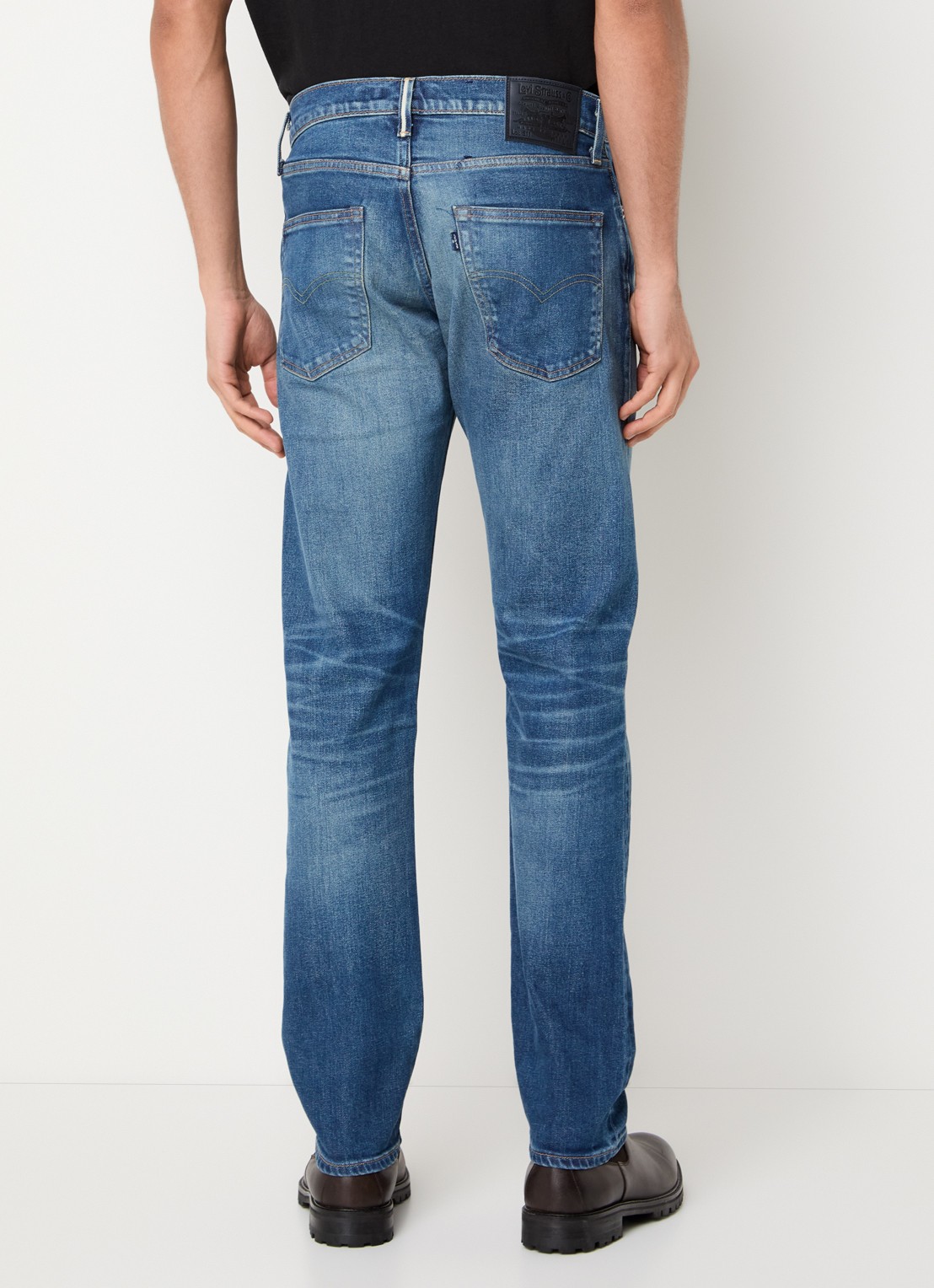 Levi's Slim fit jeans met medium wassing - achterkant 3 indigo