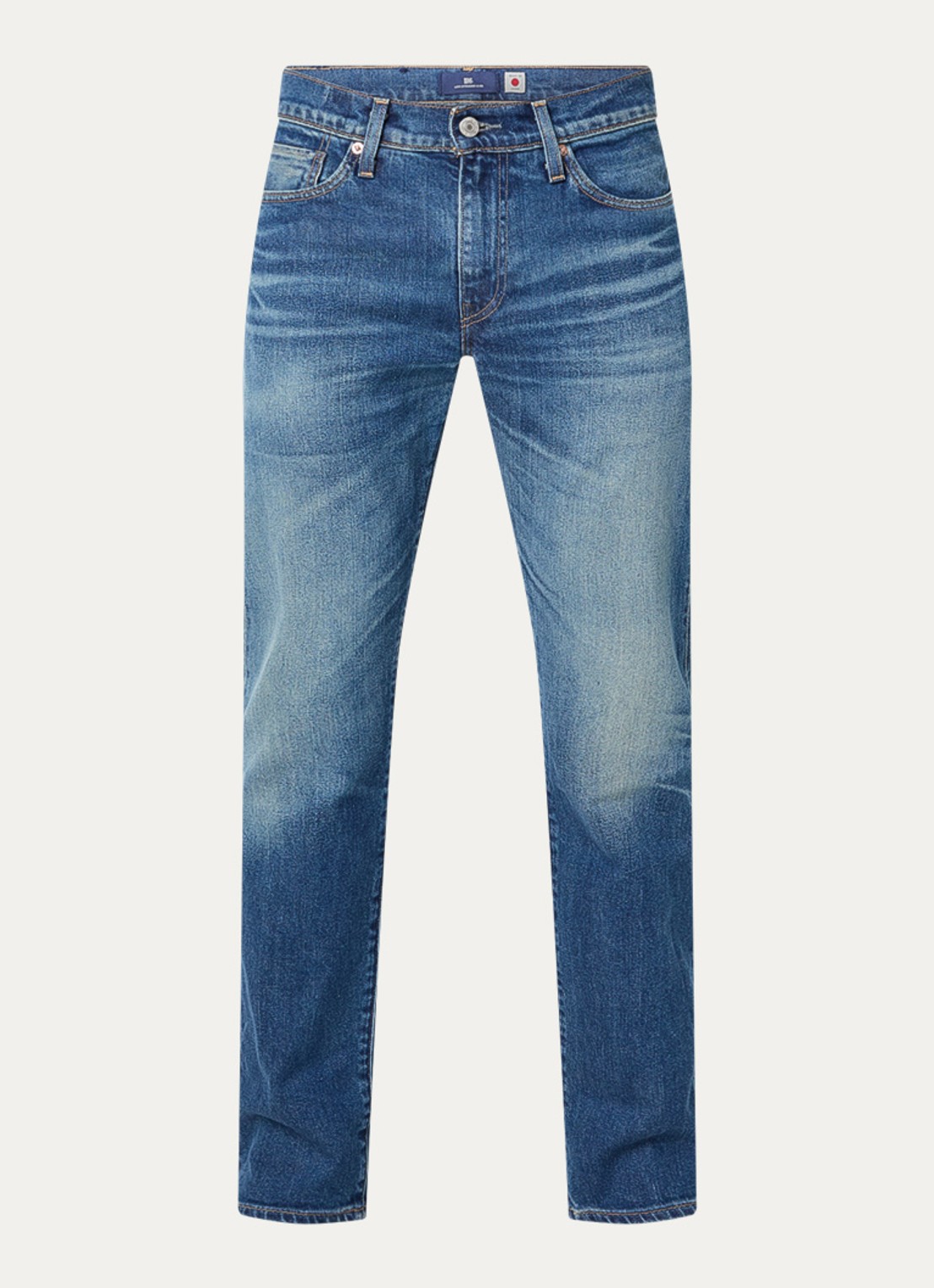 Levi's Slim fit jeans met medium wassing - voorkant indigo
