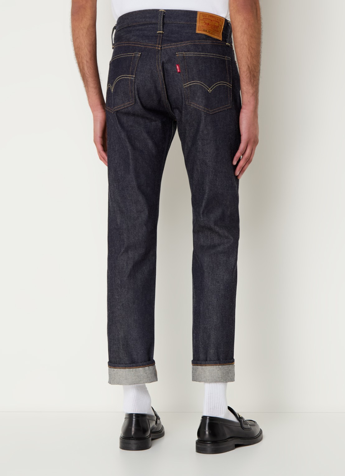 Levi's Slim fit jeans van  katoen met donkere wassing  - achterkant 3 indigo