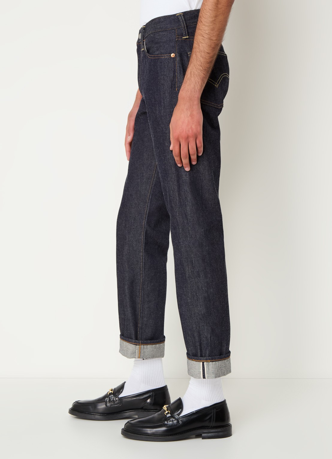 Levi's Slim fit jeans van  katoen met donkere wassing  - detail 5 indigo
