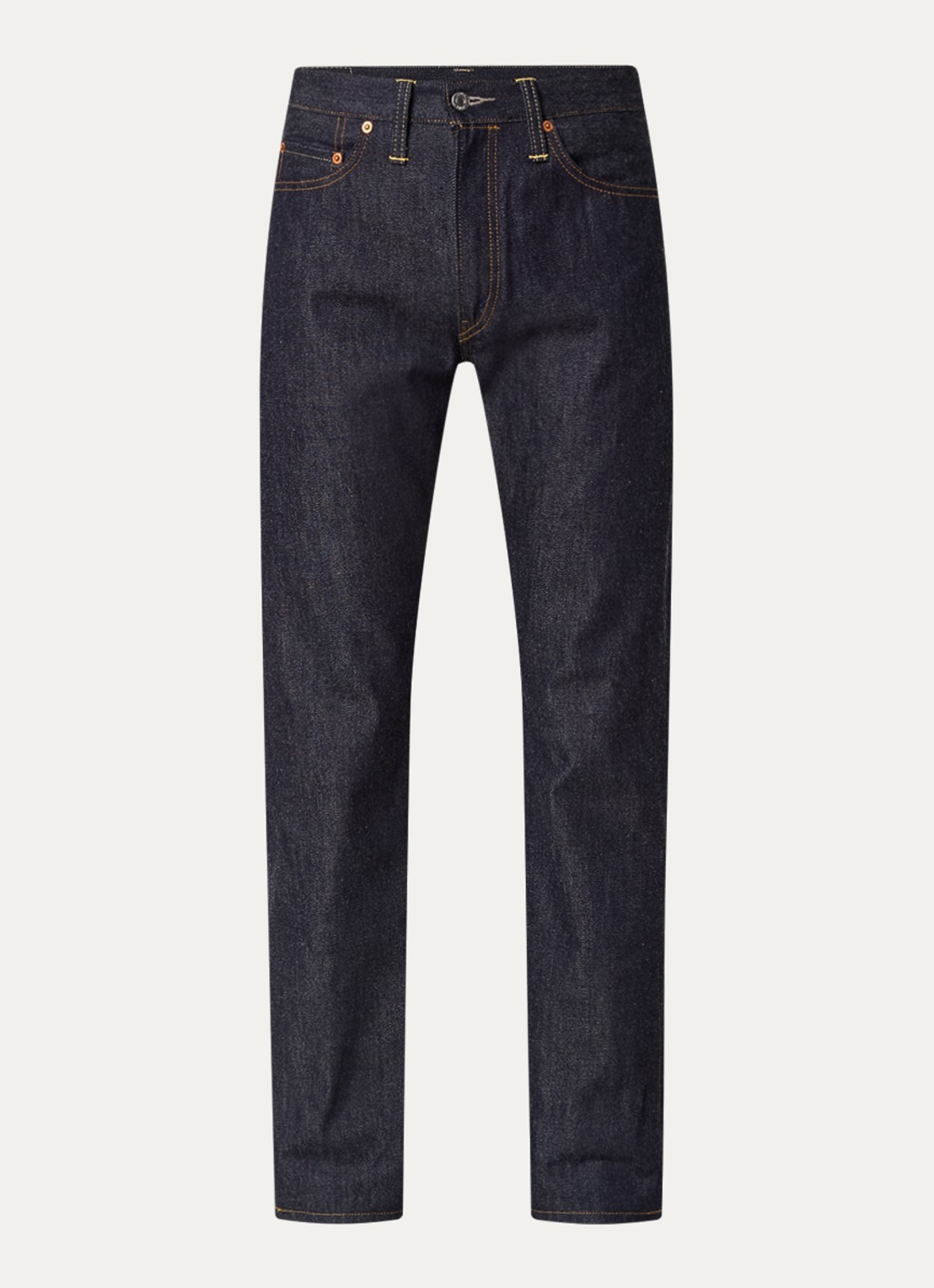 Levi's Slim fit jeans van  katoen met donkere wassing  - voorkant indigo
