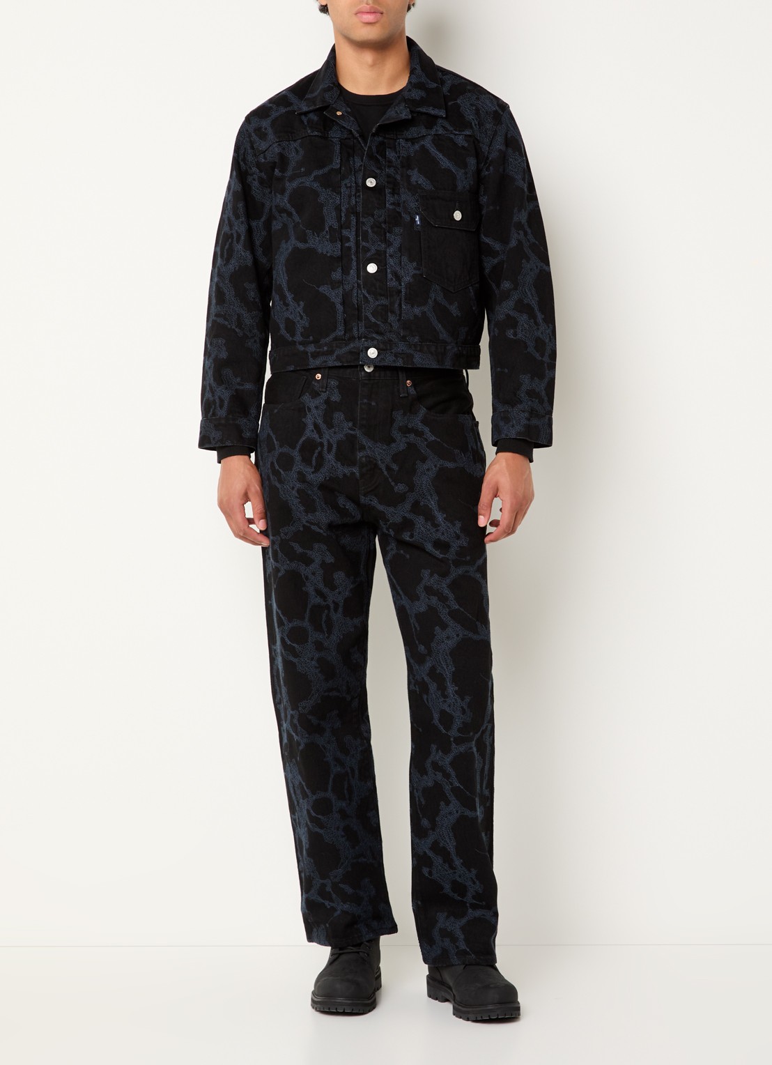 Levi's Spijkerjas met borduring - voorkant 4 zwart
